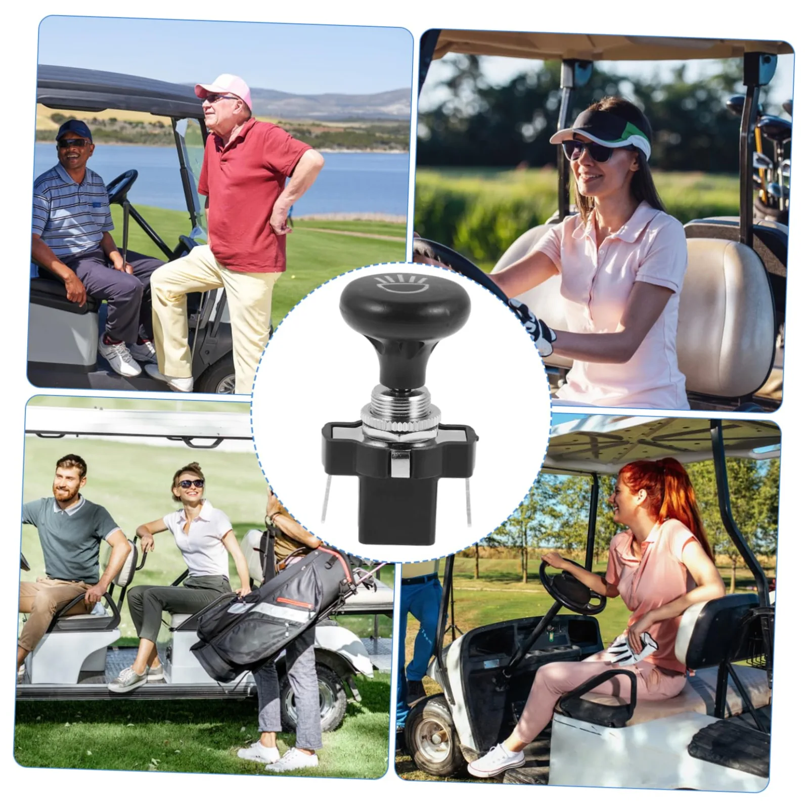 GANAZONO Push‑Pull Headlight Switch for Golf Carts ZORA5279WPA2282GX97XTR8 image 4