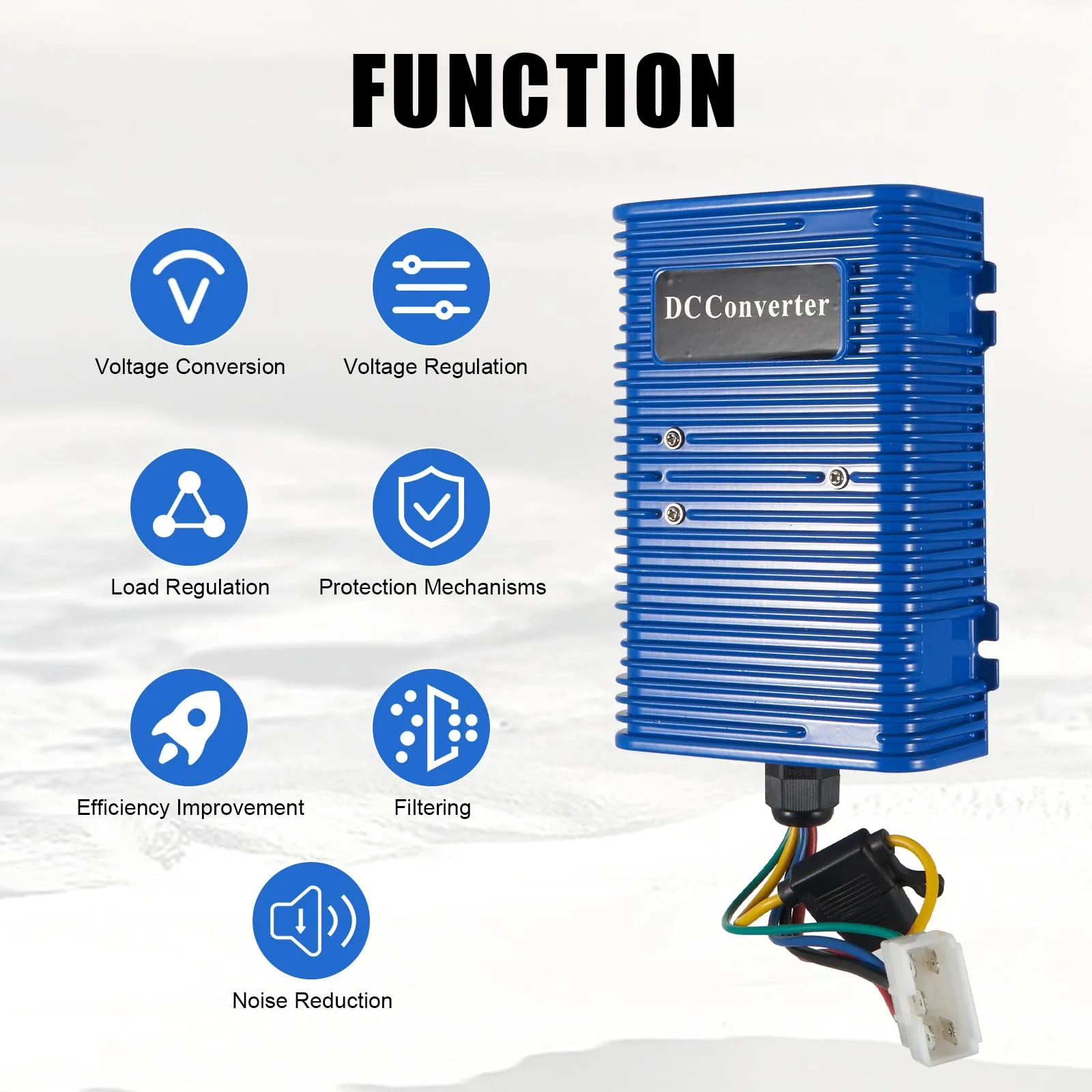 AUTOBABA 48V-to-12V DC-DC Converter 350W (12V 30A, GCVR350W) image 3