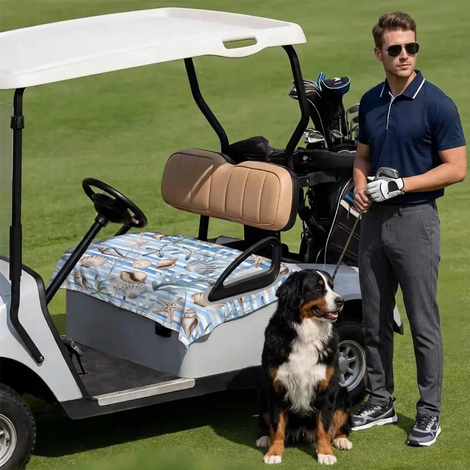 DecorLovee Golf Cart Seat Cover for 2-Seater Carts image 3
