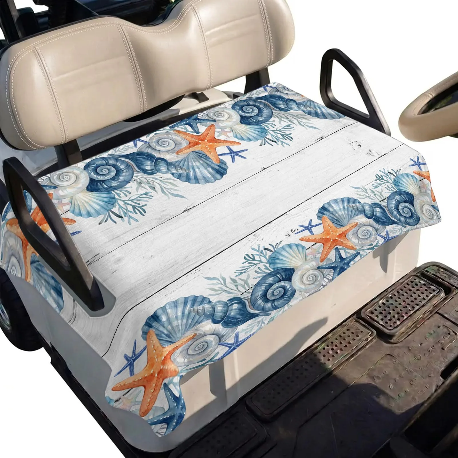 DecorLovee Golf Cart Seat Cover, 51 x 31 in, Blue