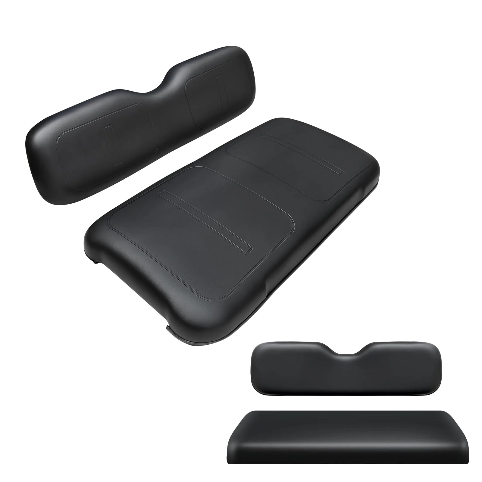 HEOHOU Golf Cart Front and Rear Seat Cushion Bundle