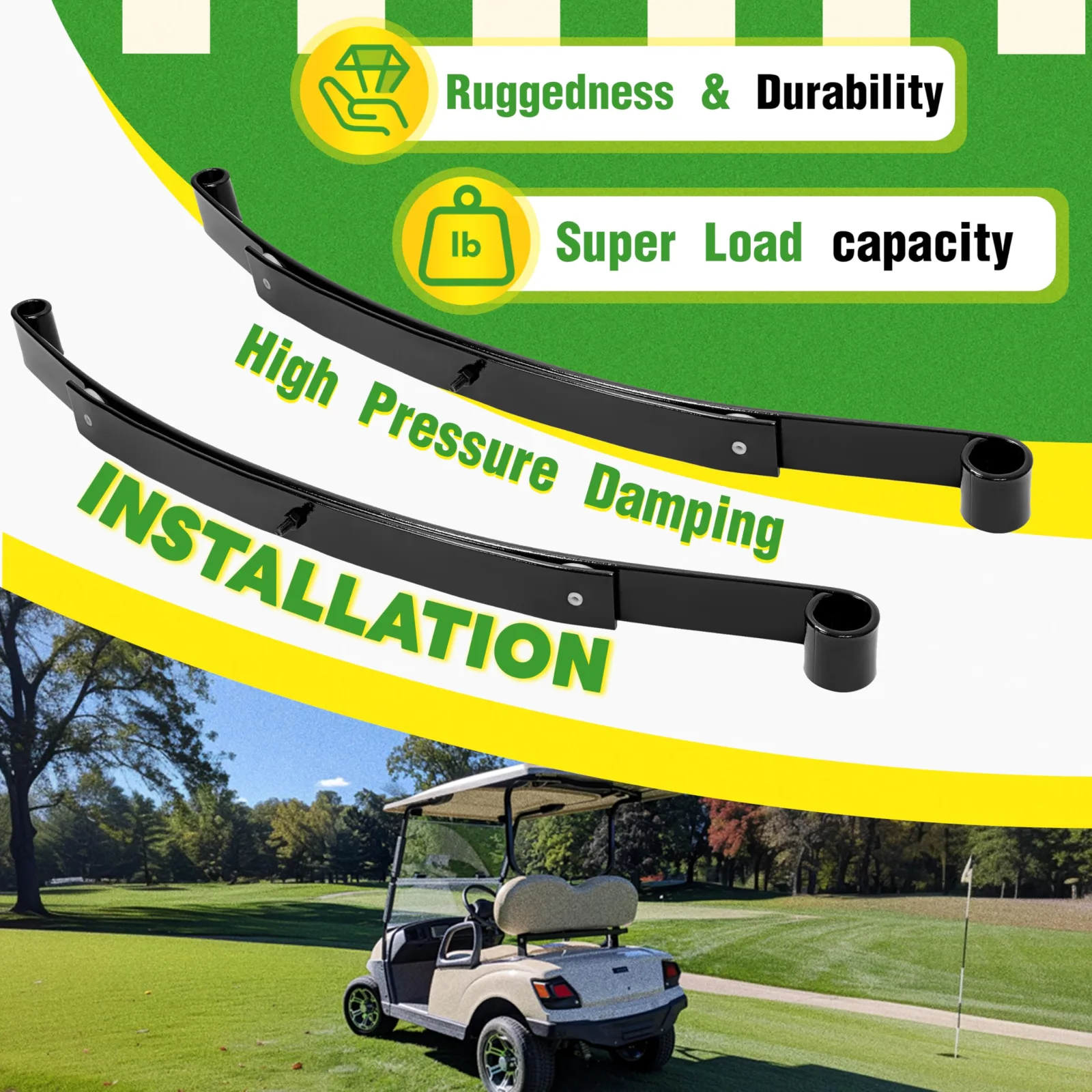 WUTIST GO-5006 Leaf Spring Kit for E-Z-GO RXV image 3