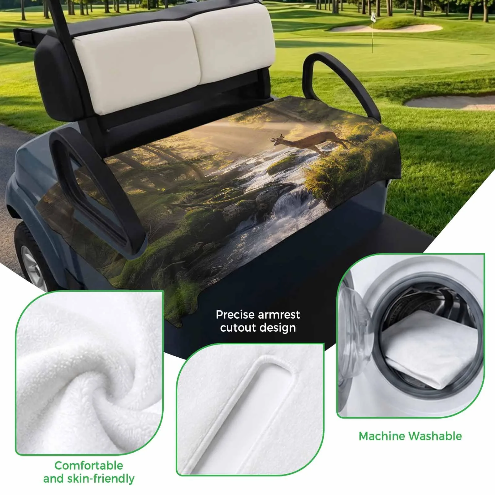 Trosturdspn Golf Cart Seat Towel Blanket 51 x 31 in image 3