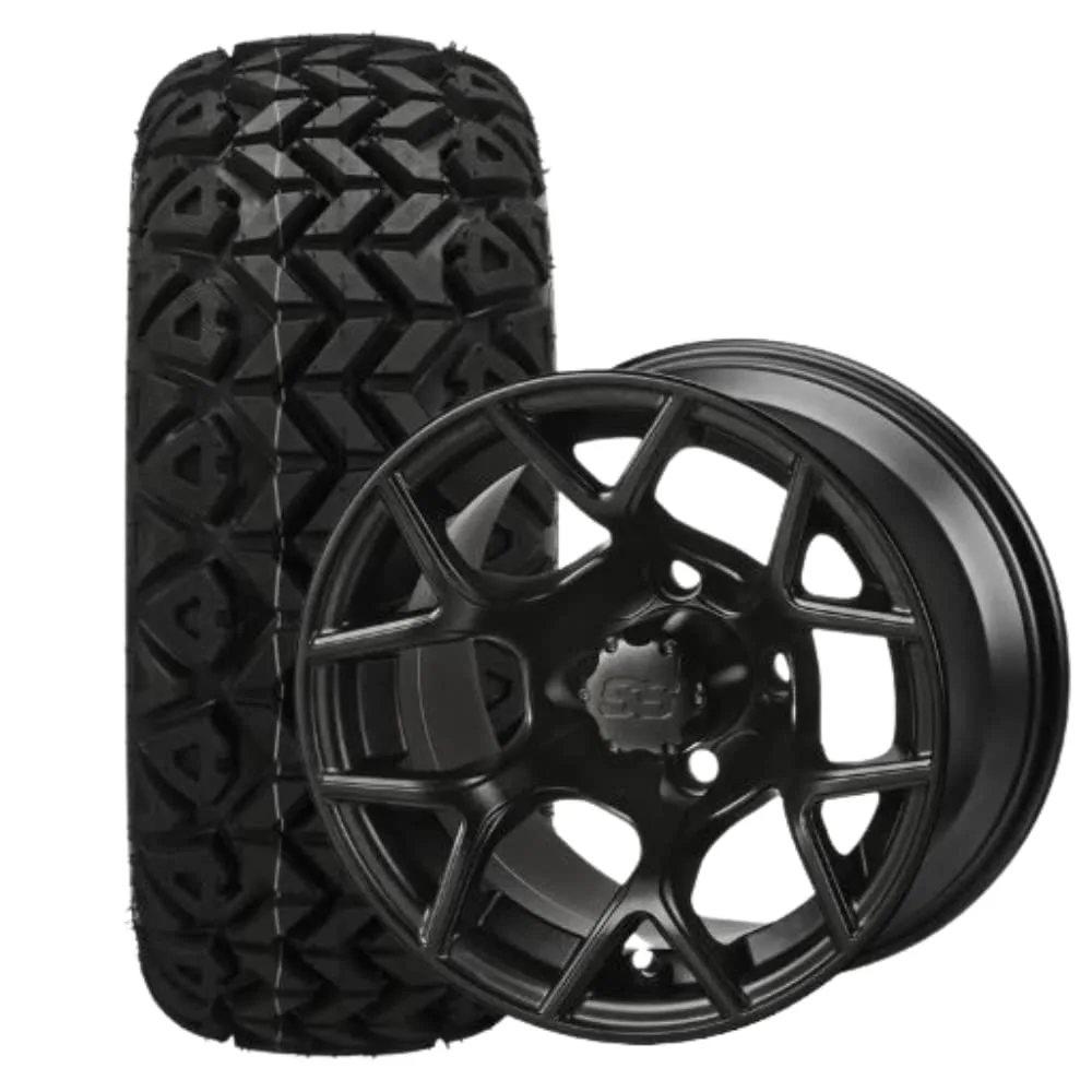 REVENGE Ninja 12-Inch Golf Cart Wheels and Tires Set of 4 image 2