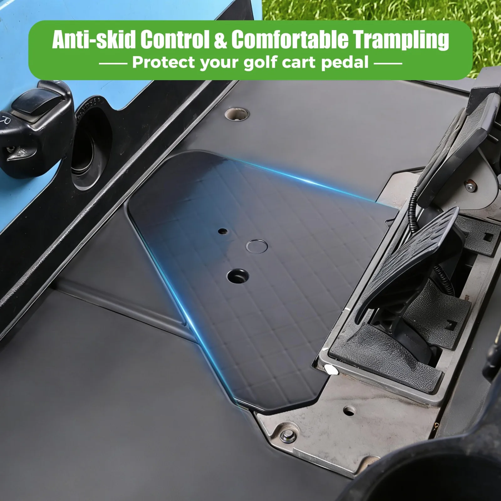 10L0L Brake Floor Cover Plate for Club Car Precedent image 2