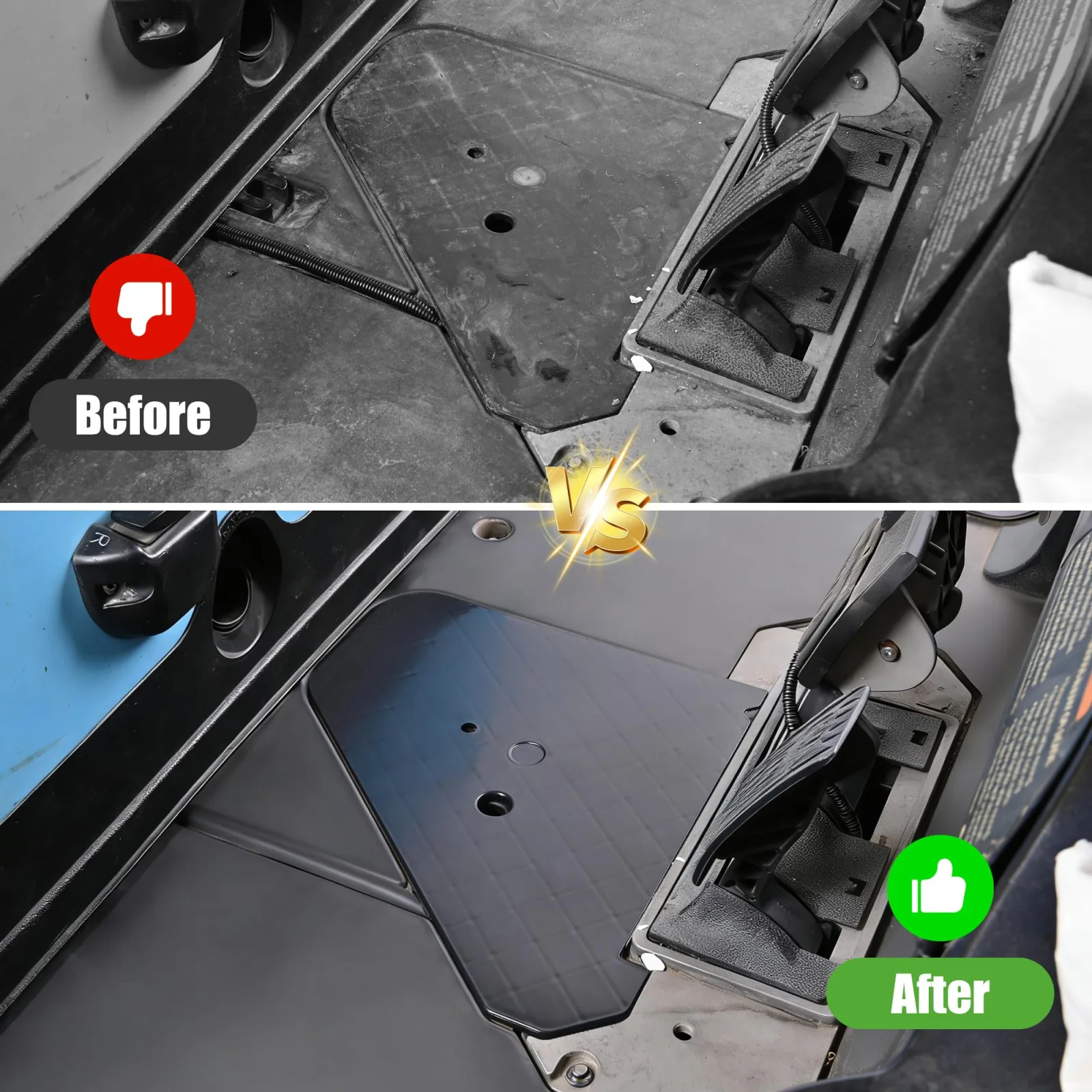 10L0L Brake Floor Cover Plate for Club Car Precedent image 4