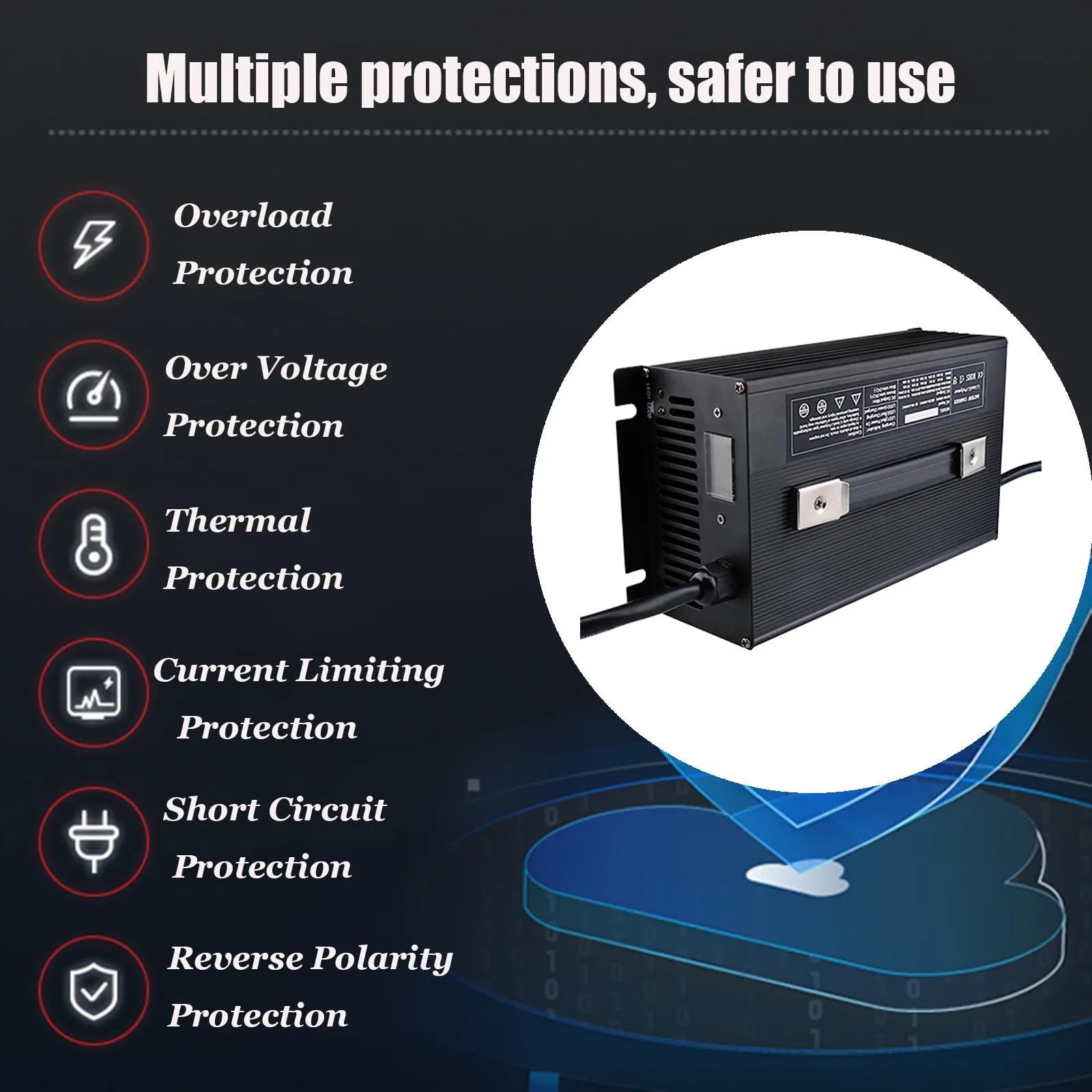 HYDTGZ 24V 40A Lead-Acid Battery Charger 50A-65625170 image 3