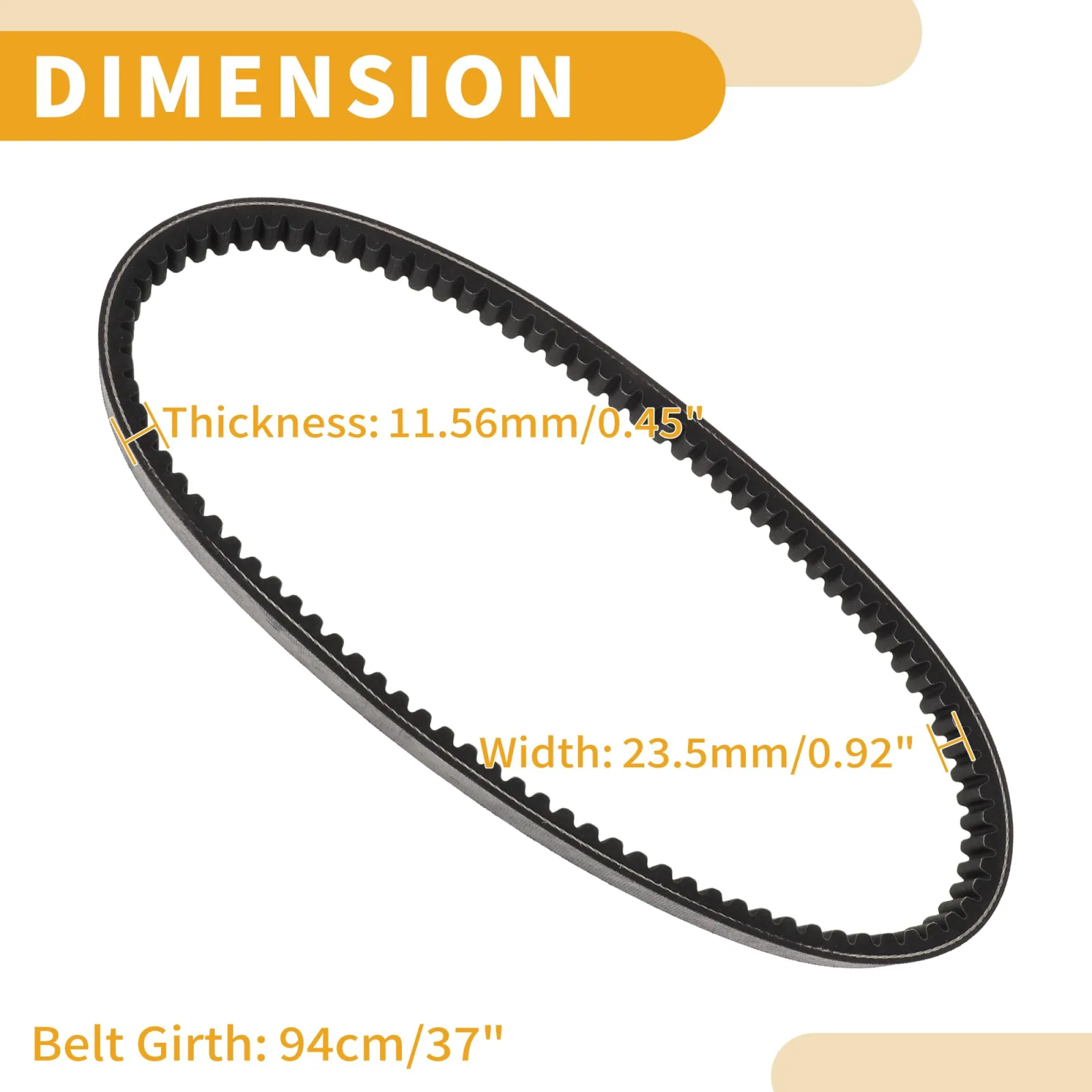Partuto Drive Belt for Club Car DS 1984-1987 image 4