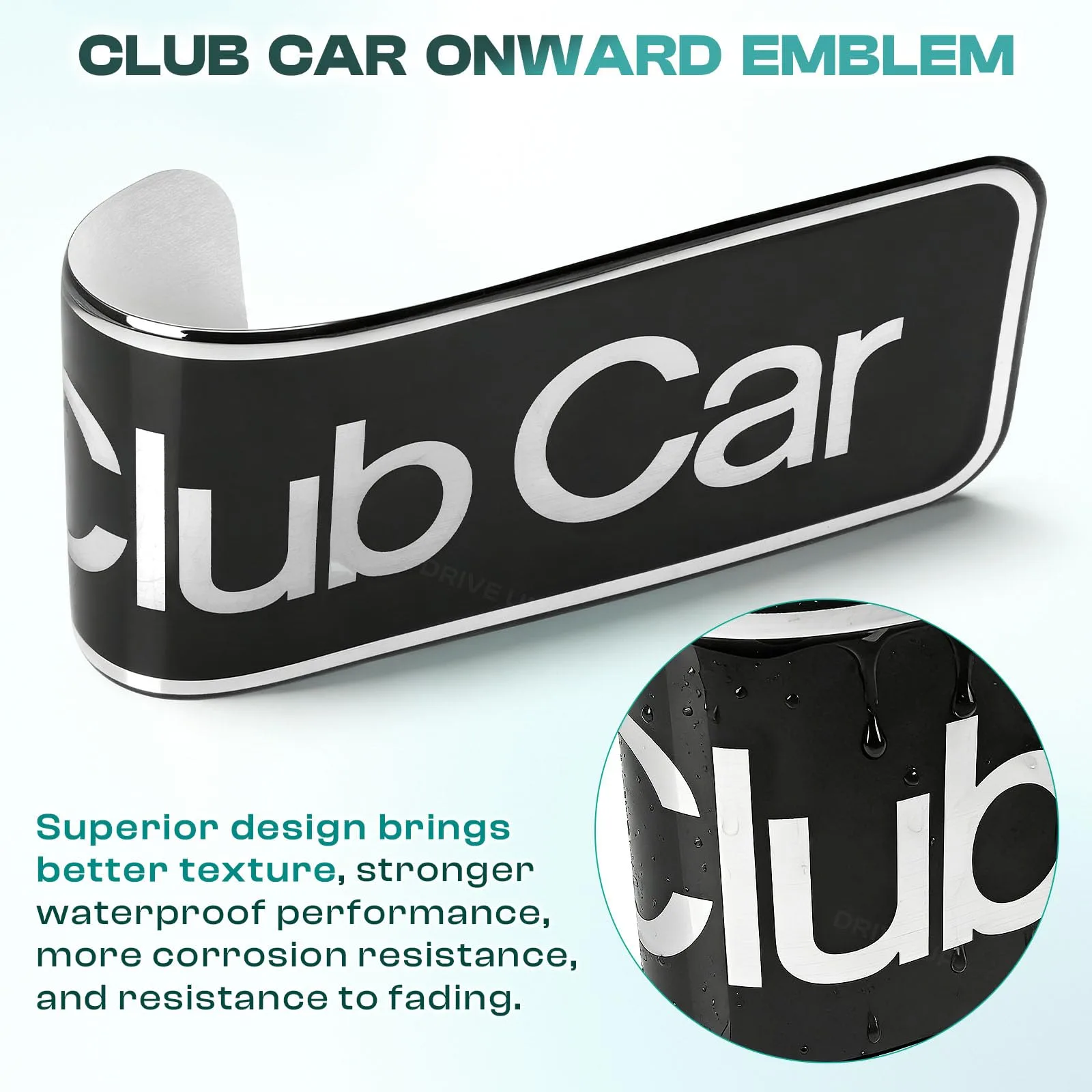 DRIVE UP Silver Name Plate for Club Car Onward image 4
