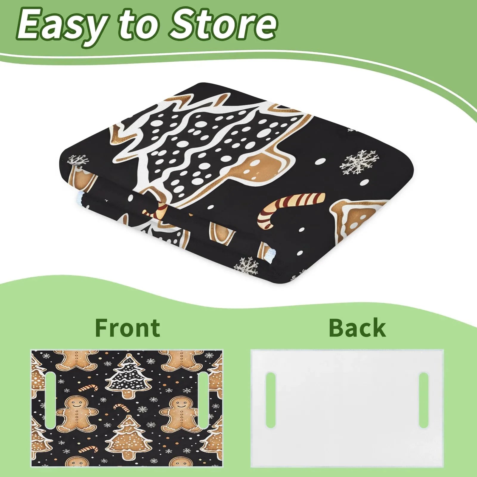 Tiveruda Gingerbread Golf Cart Seat Cover, 51 x 31 in image 4