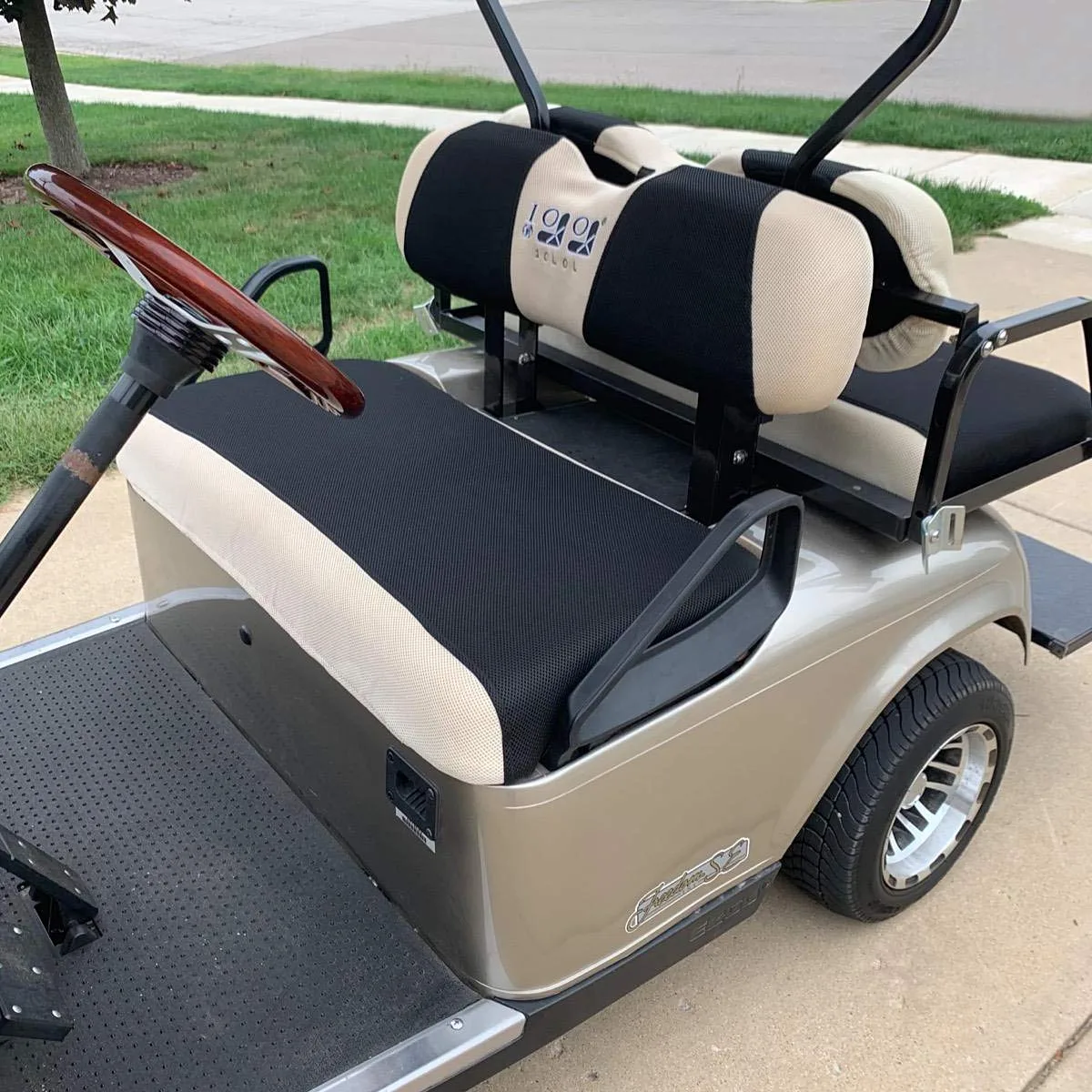 10L0L Golf Cart Front and Rear Seat Cover Set image 4