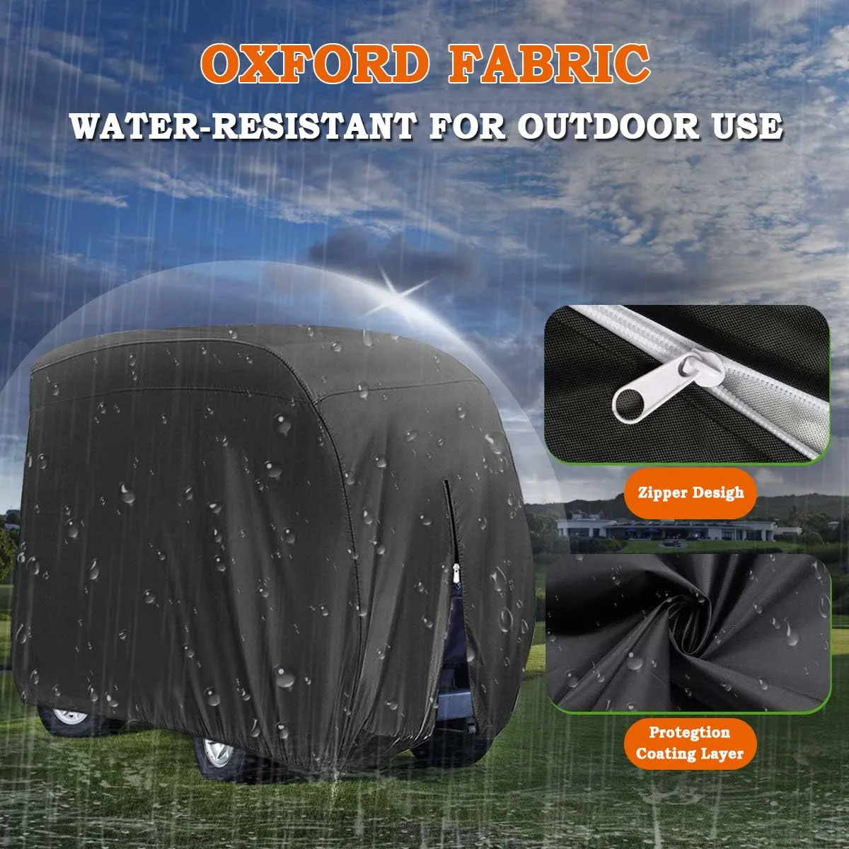 GHXYHTH Cover for Denago Rover XXL 6-Passenger image 3