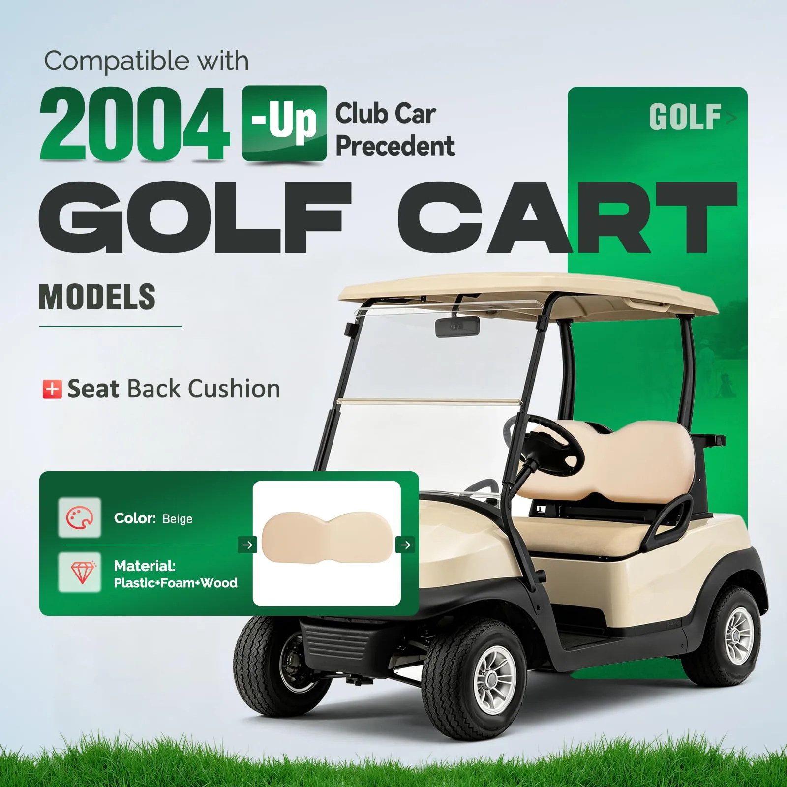 ALMULOO Seat Back Cushion for Club Car Precedent AI-1183 image 2