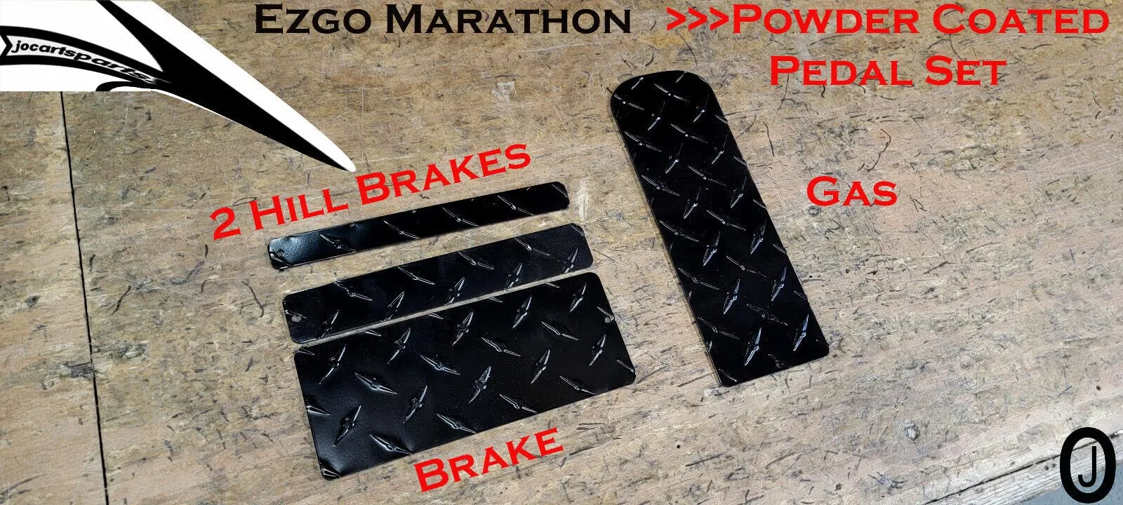 E-Z-GO Marathon Aluminum Pedal Cover Set image 2
