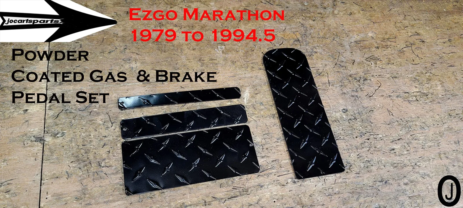 E-Z-GO Marathon Aluminum Pedal Cover Set image 3