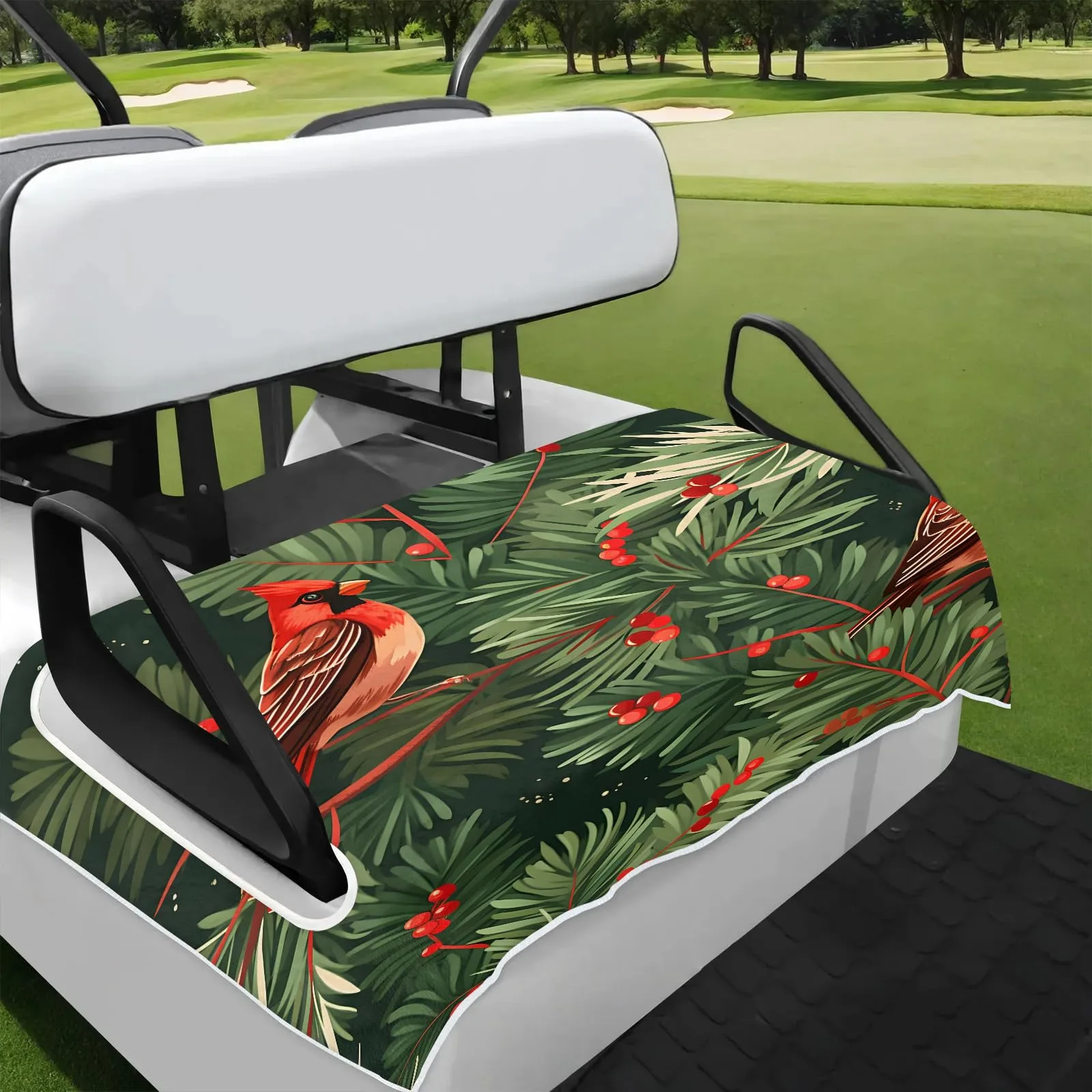 Tiveruda Golf Cart Seat Cover for Double Seats, 51 x 31 in