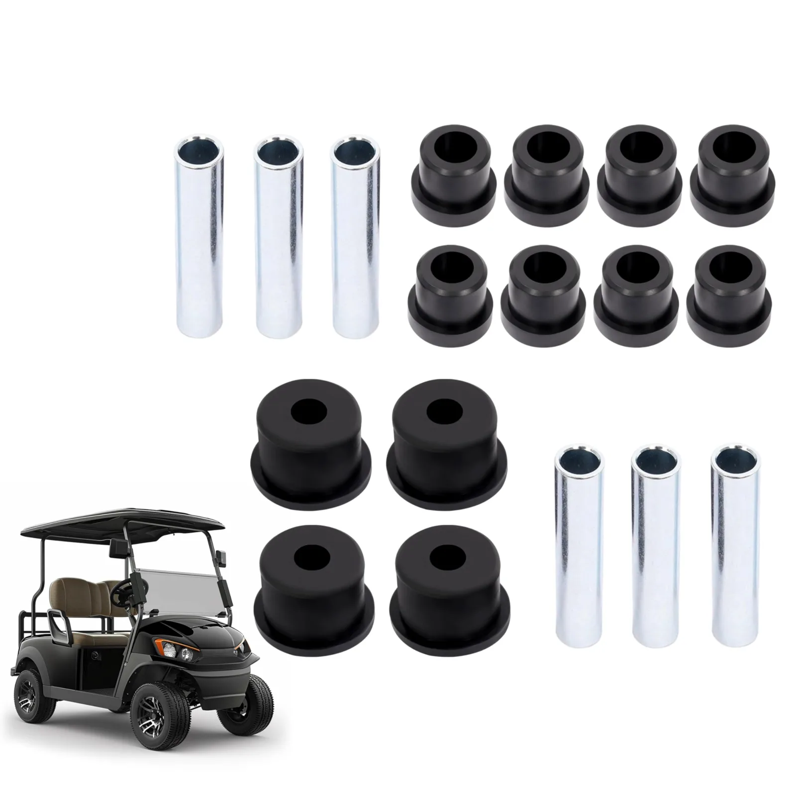 WUTIST GO-4903 Rear Leaf Spring Bushing Kit for E-Z-GO RXV