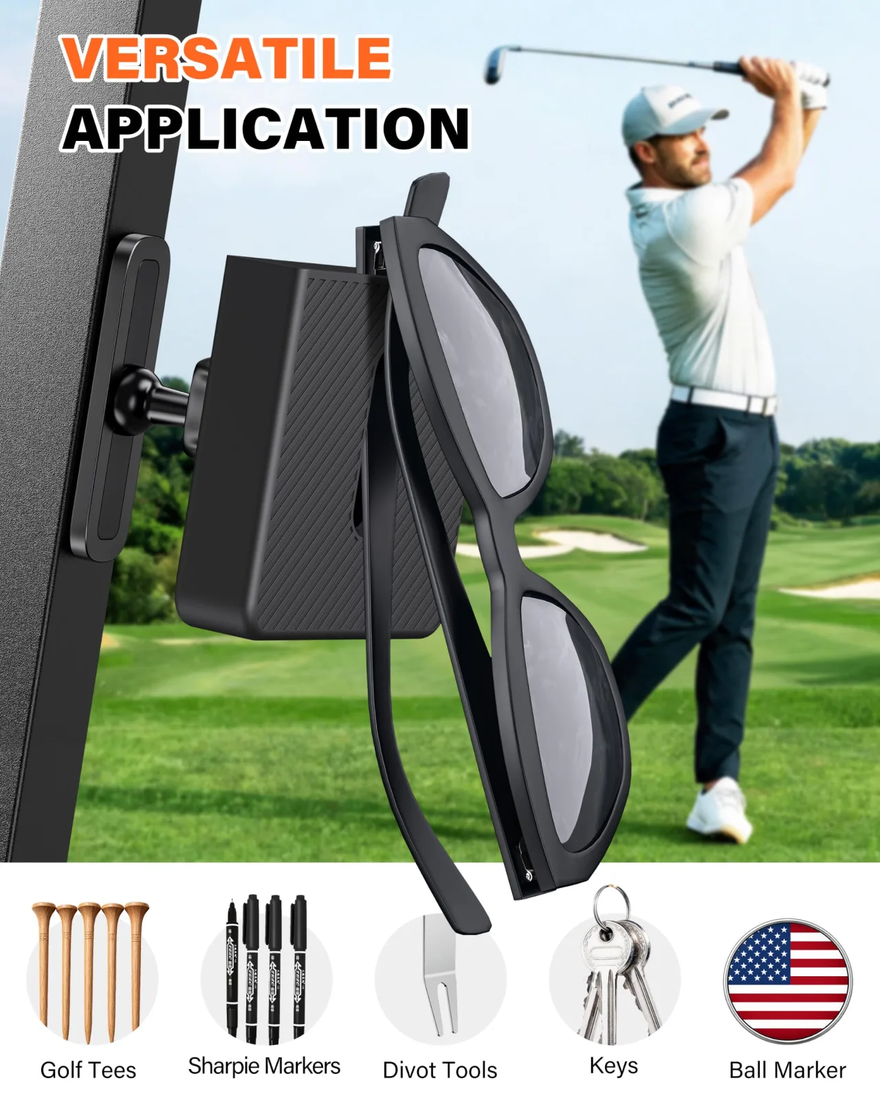 A2C Magnetic Silicone Golf Cart Phone Holder image 3