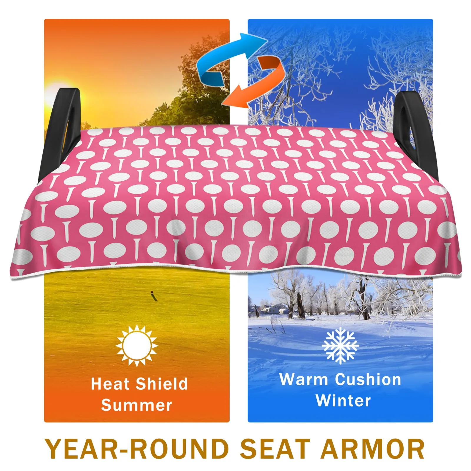 YOKYHOM Golf Cart Seat Cover for E-Z-GO, Club Car & Yamaha image 3