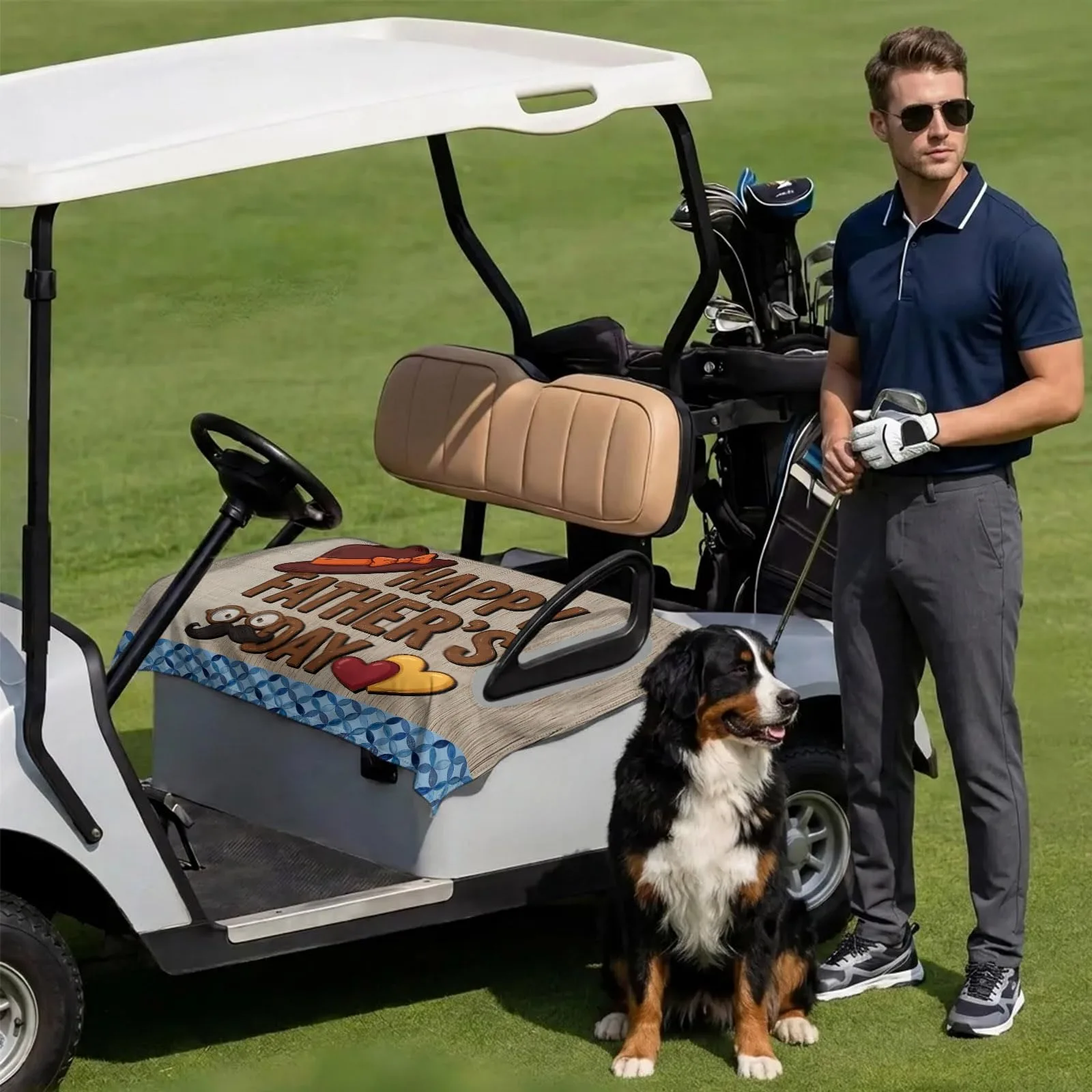 DecorLovee Golf Cart Seat Cover, 51 x 31 in image 3