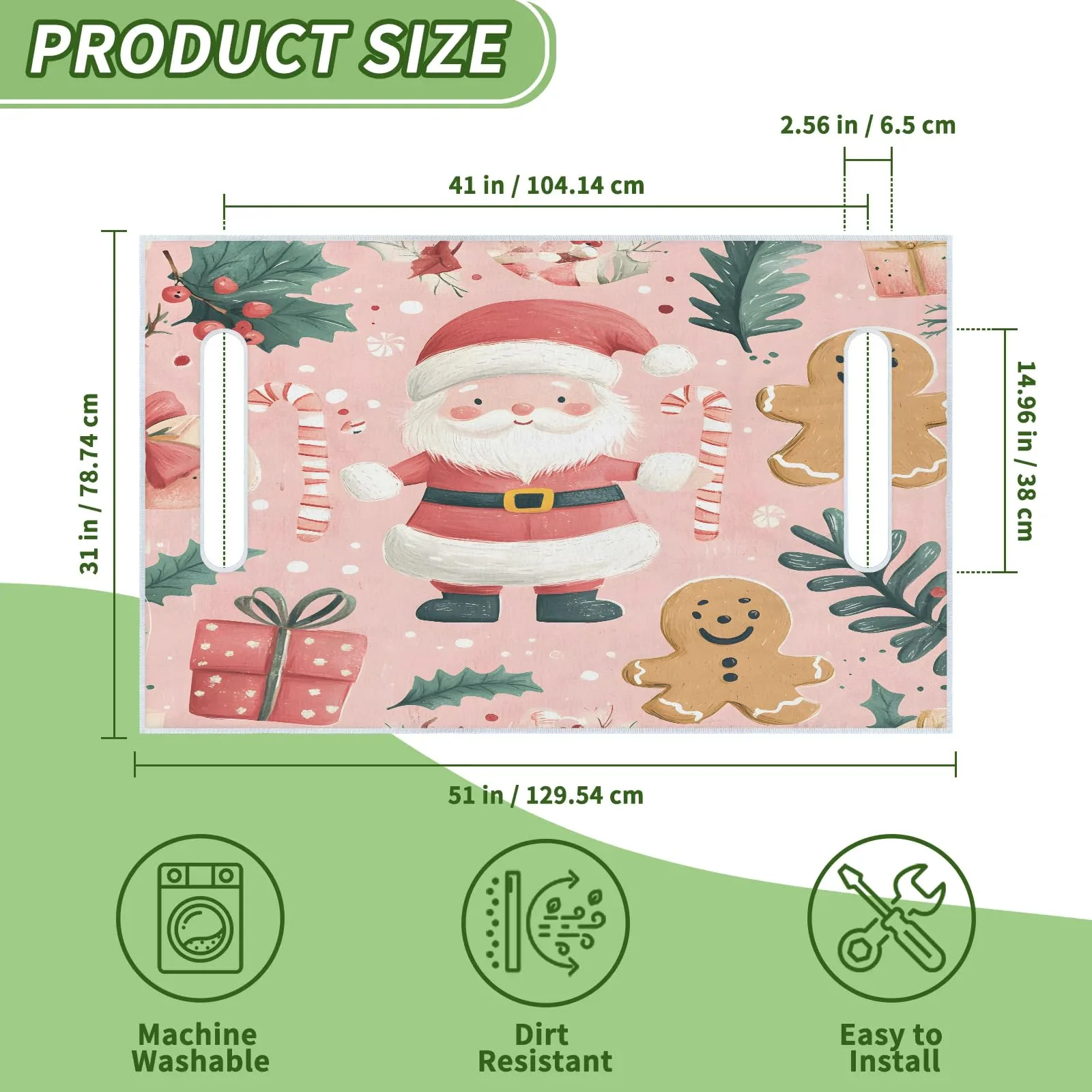 Tiveruda Golf Cart Seat Cover for Double Seats, 51 x 31 in image 2
