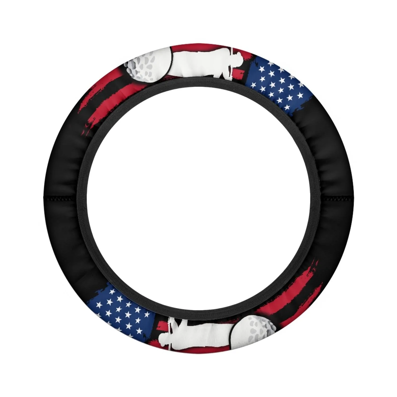 INSTANTARTS American Flag Golf Cart Steering Wheel Cover image 2