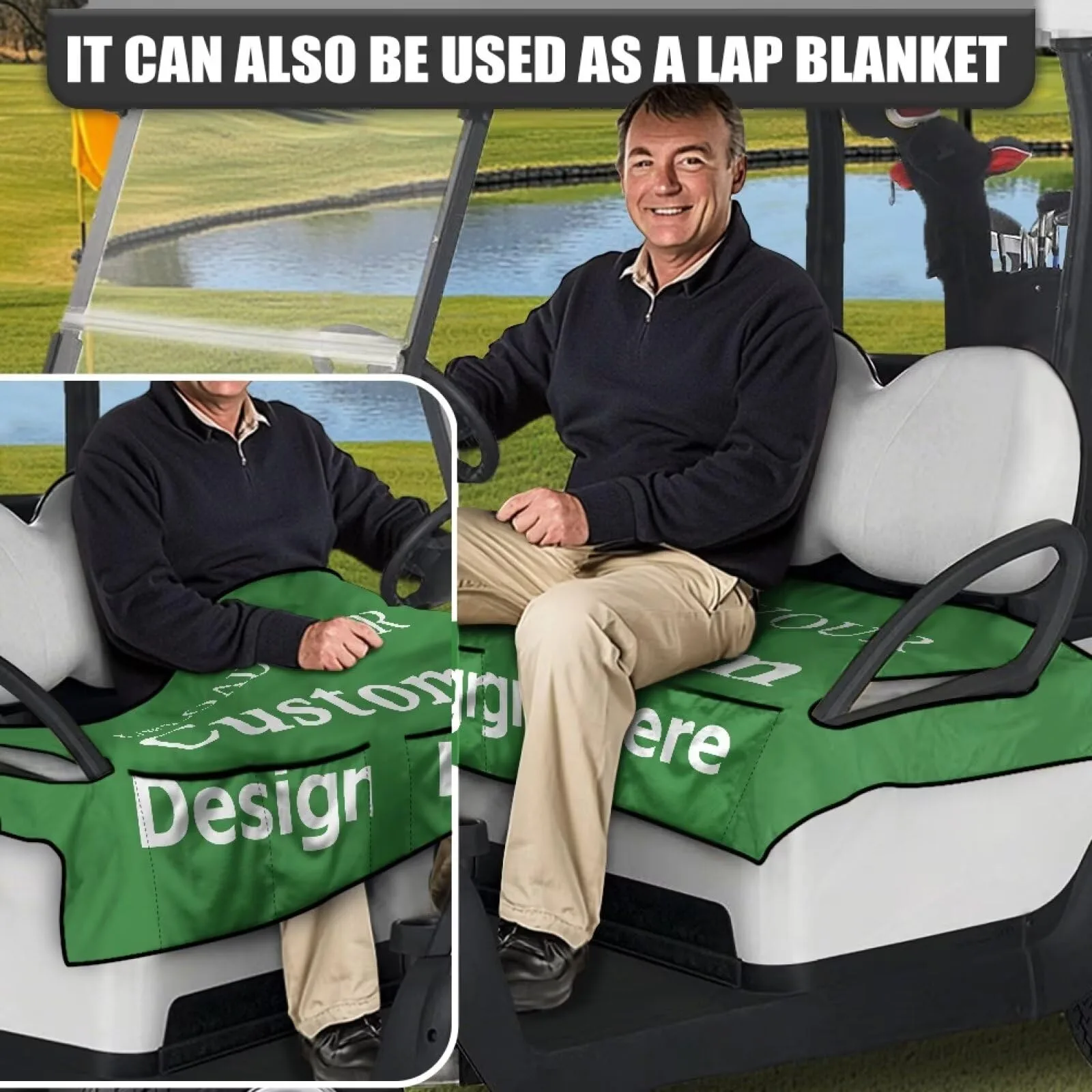 Bulopur Golf Cart Seat Cover with Pocket BU-CZQ38-1-2 image 4