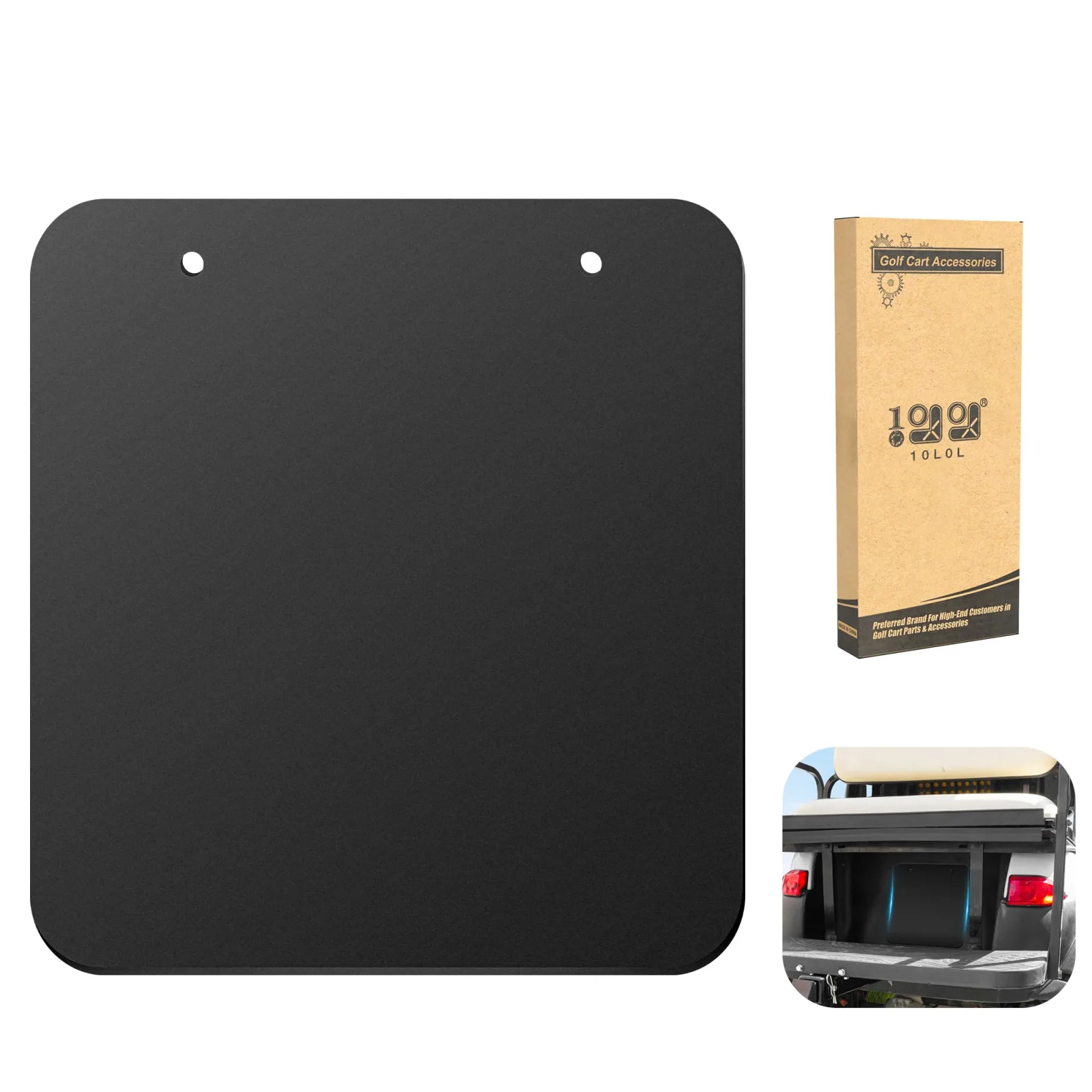 10L0L Rear Hood Access Cover for Club Car Precedent — Black Acrylic