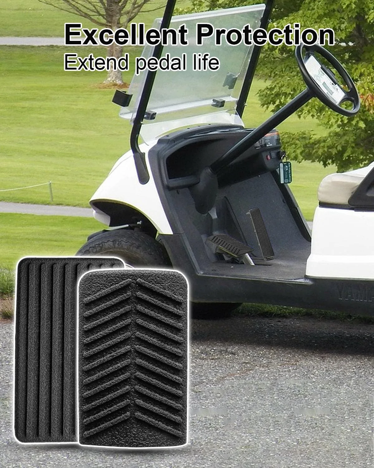 EMIHO E-Z-GO RXV Brake & Accelerator Pedal Pad Covers image 2