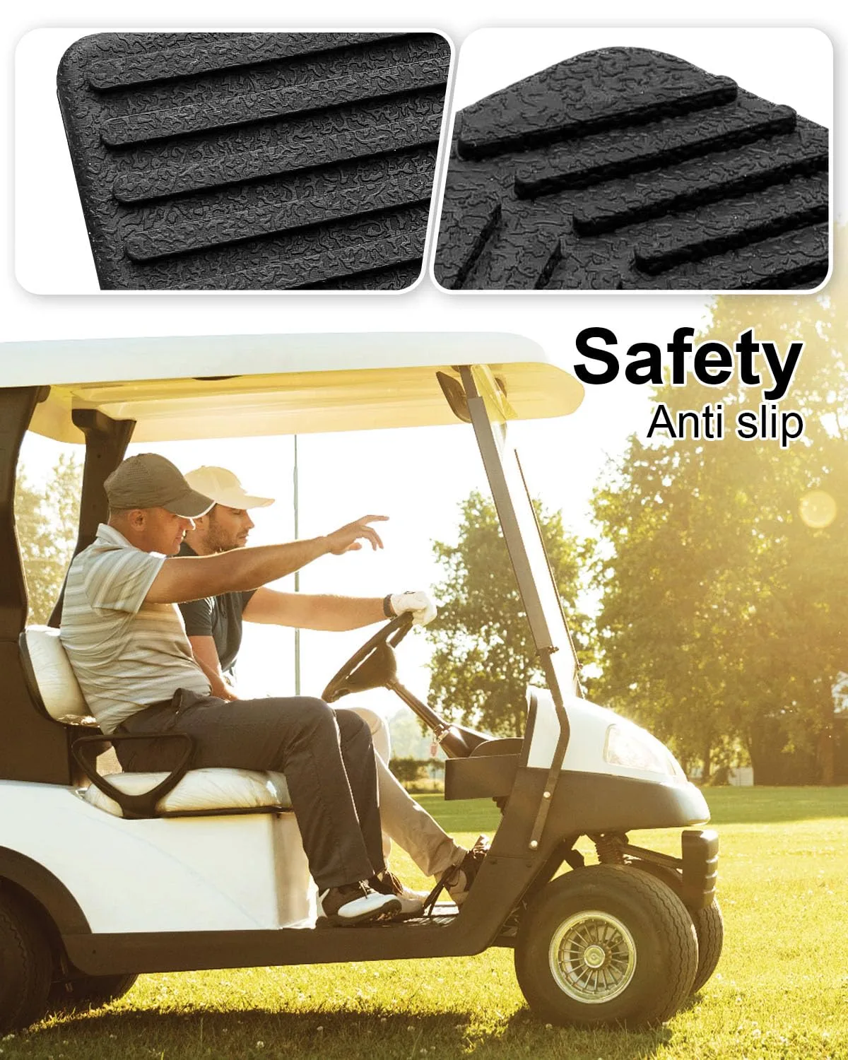 EMIHO E-Z-GO RXV Brake & Accelerator Pedal Pad Covers image 4
