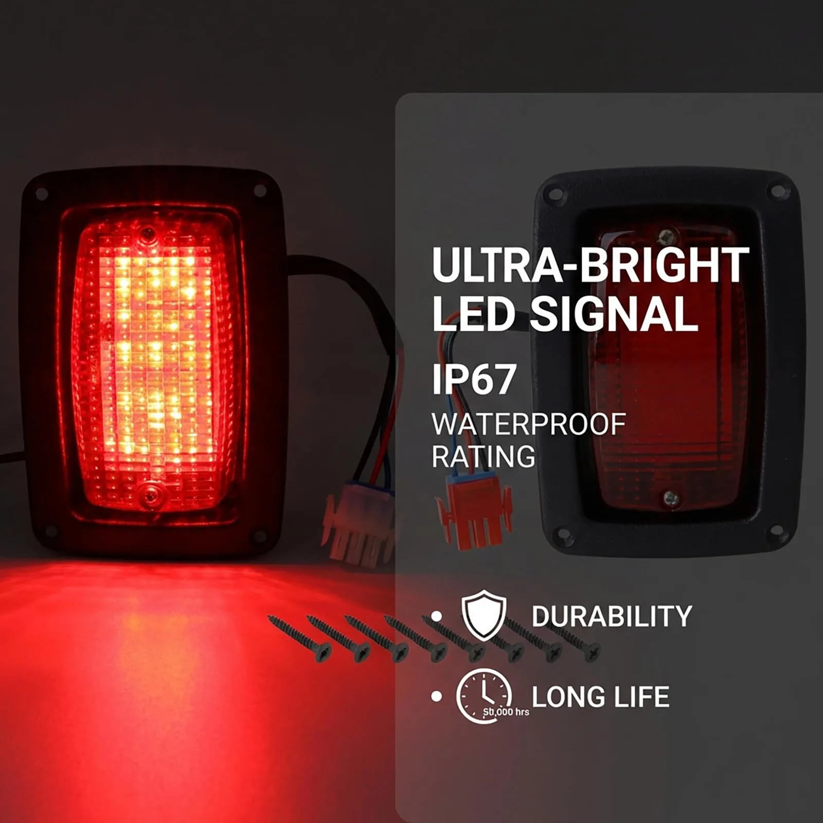 HOGUCAL LED Taillights for Club Car DS and Yamaha G14-G22 image 4