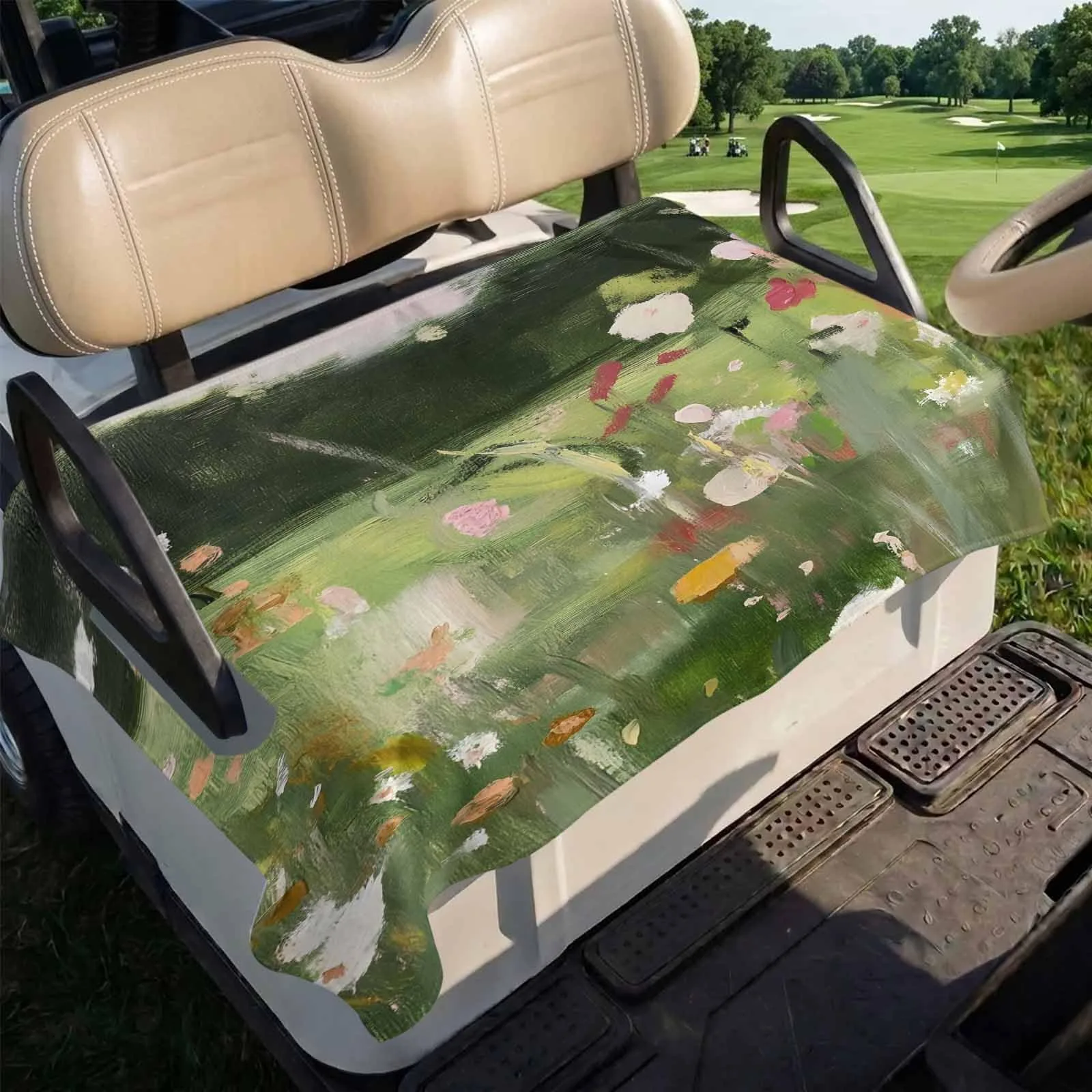 Trosturdspn Floral Golf Cart Seat Cover 51 x 31 in image 4