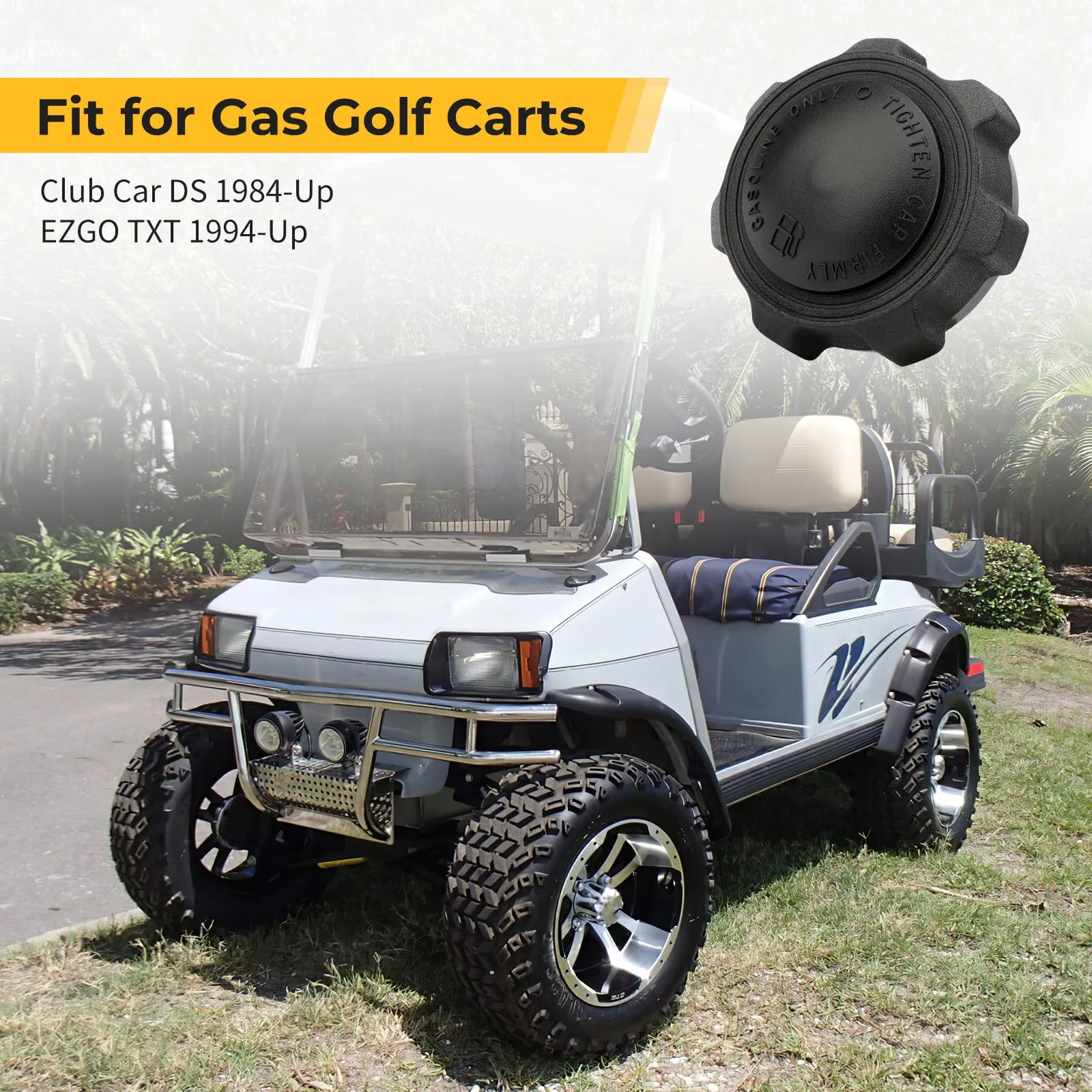M MATI Fuel Tank Cap for Club Car DS and E-Z-GO TXT image 2