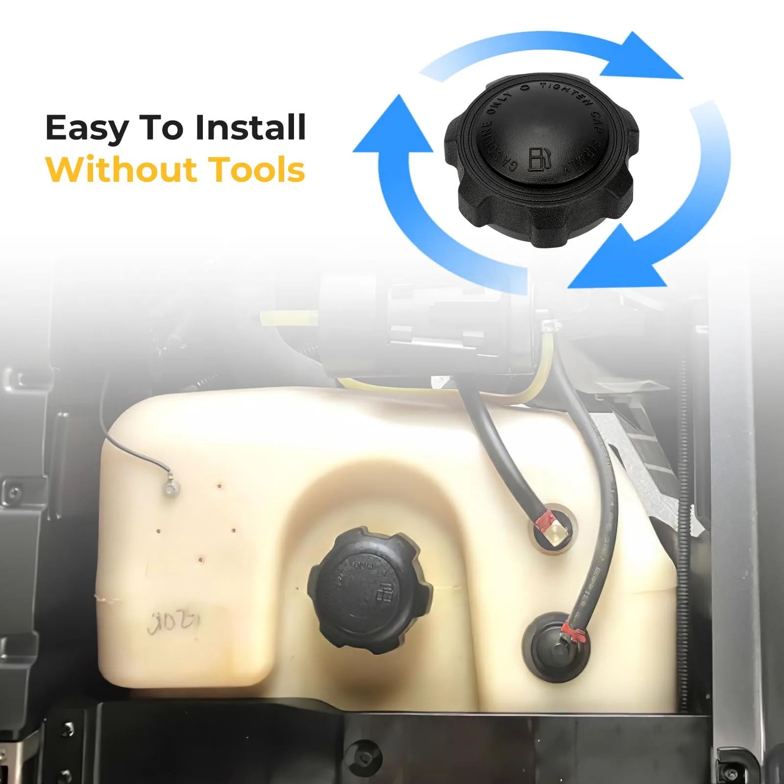 M MATI Fuel Tank Cap for Club Car DS and E-Z-GO TXT image 3