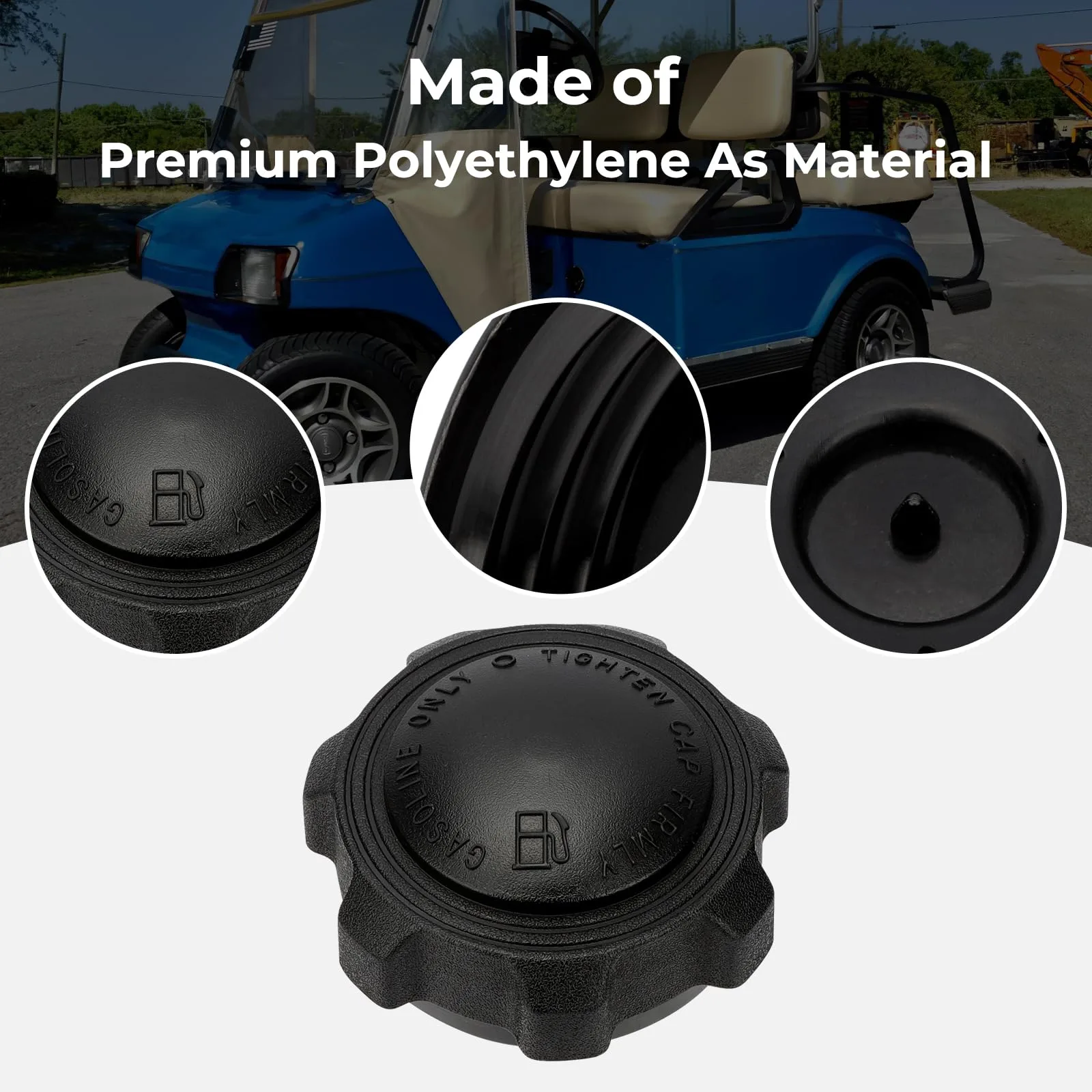M MATI Fuel Tank Cap for Club Car DS and E-Z-GO TXT image 4