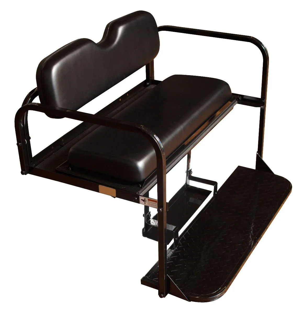 Yamaha Drive2 Rear Flip Seat Kit with Black Cushions image 2