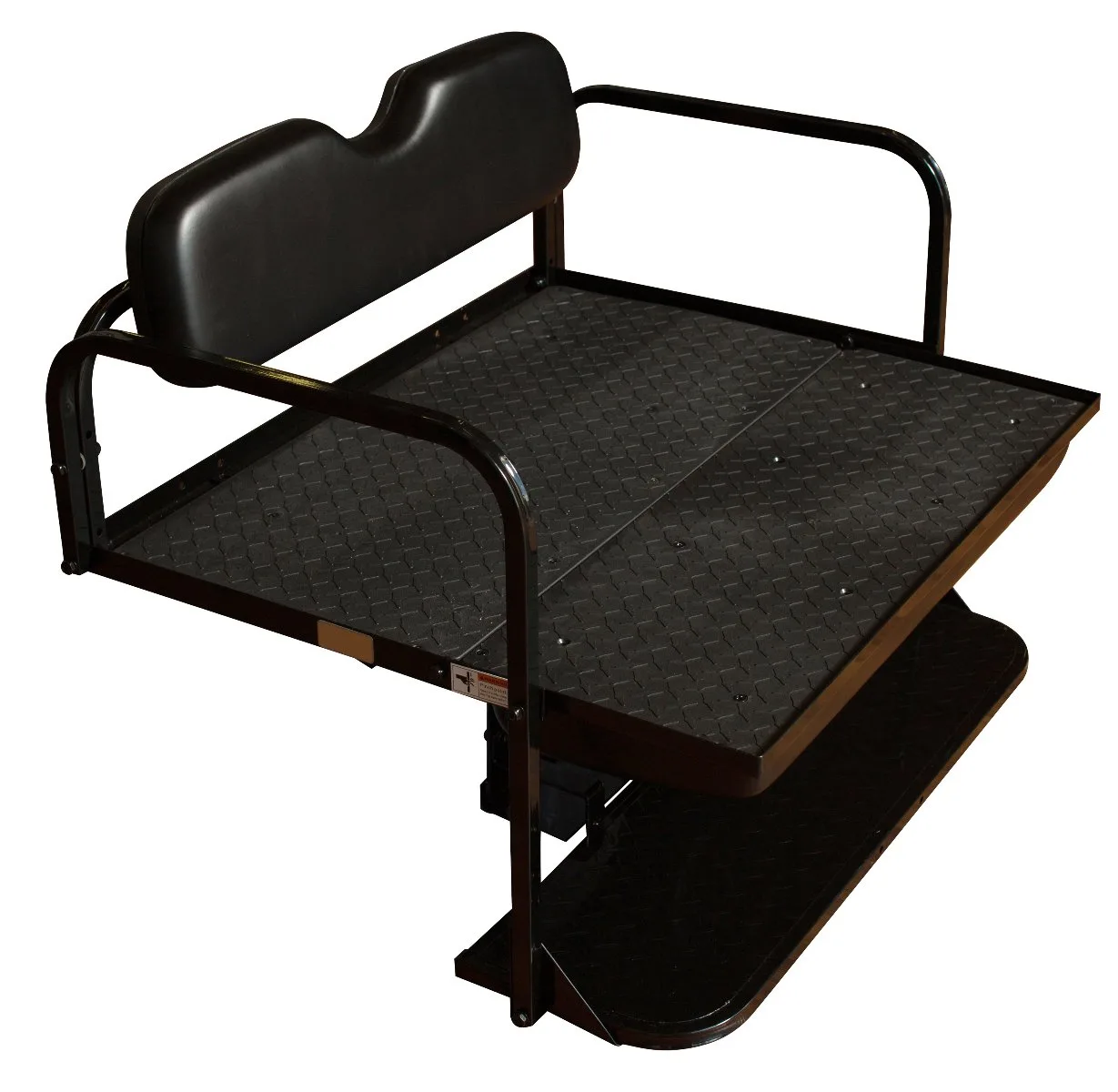 Yamaha Drive2 Rear Flip Seat Kit with Black Cushions image 3