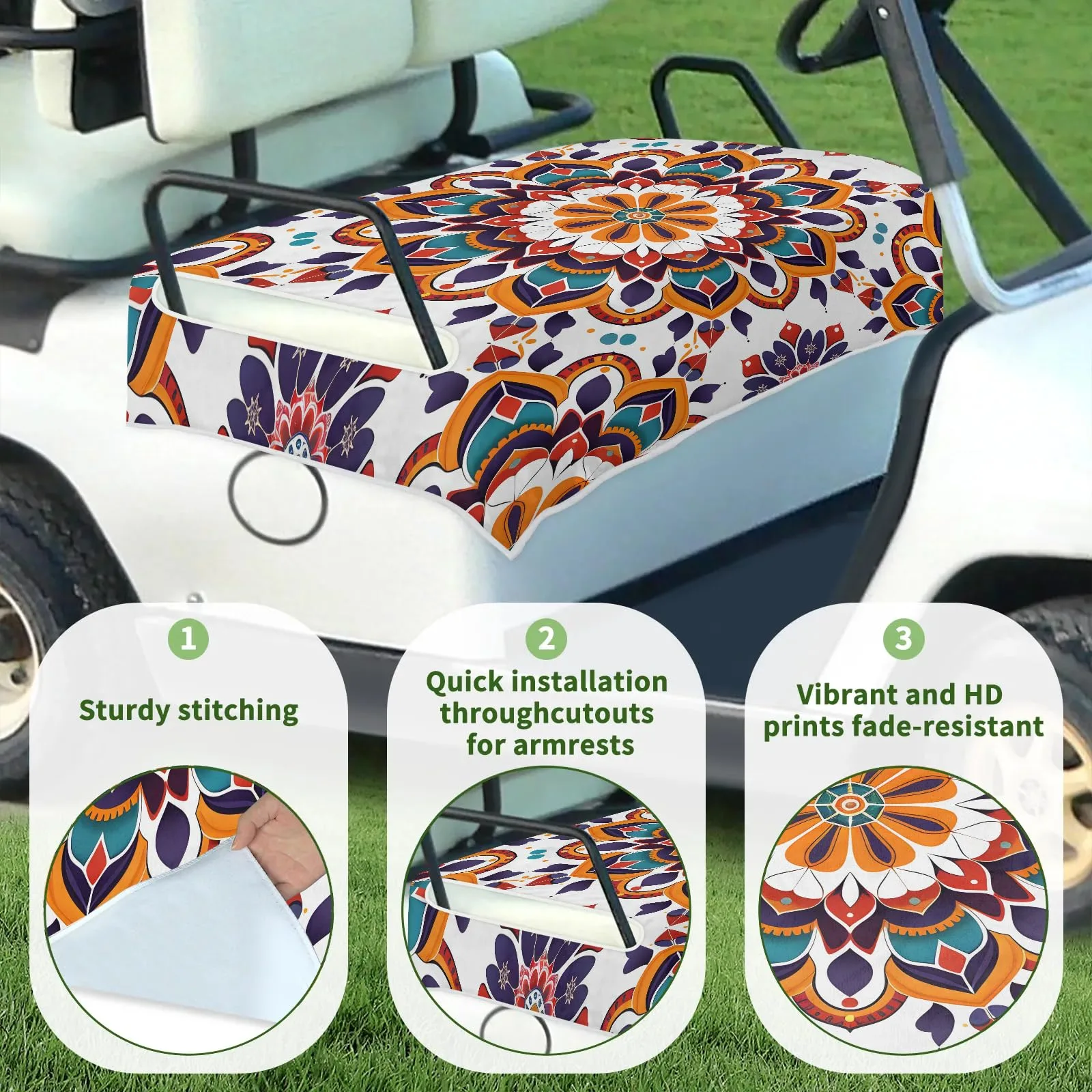 Tiveruda Golf Cart Seat Cover Blanket, 51 x 31 Inches image 3