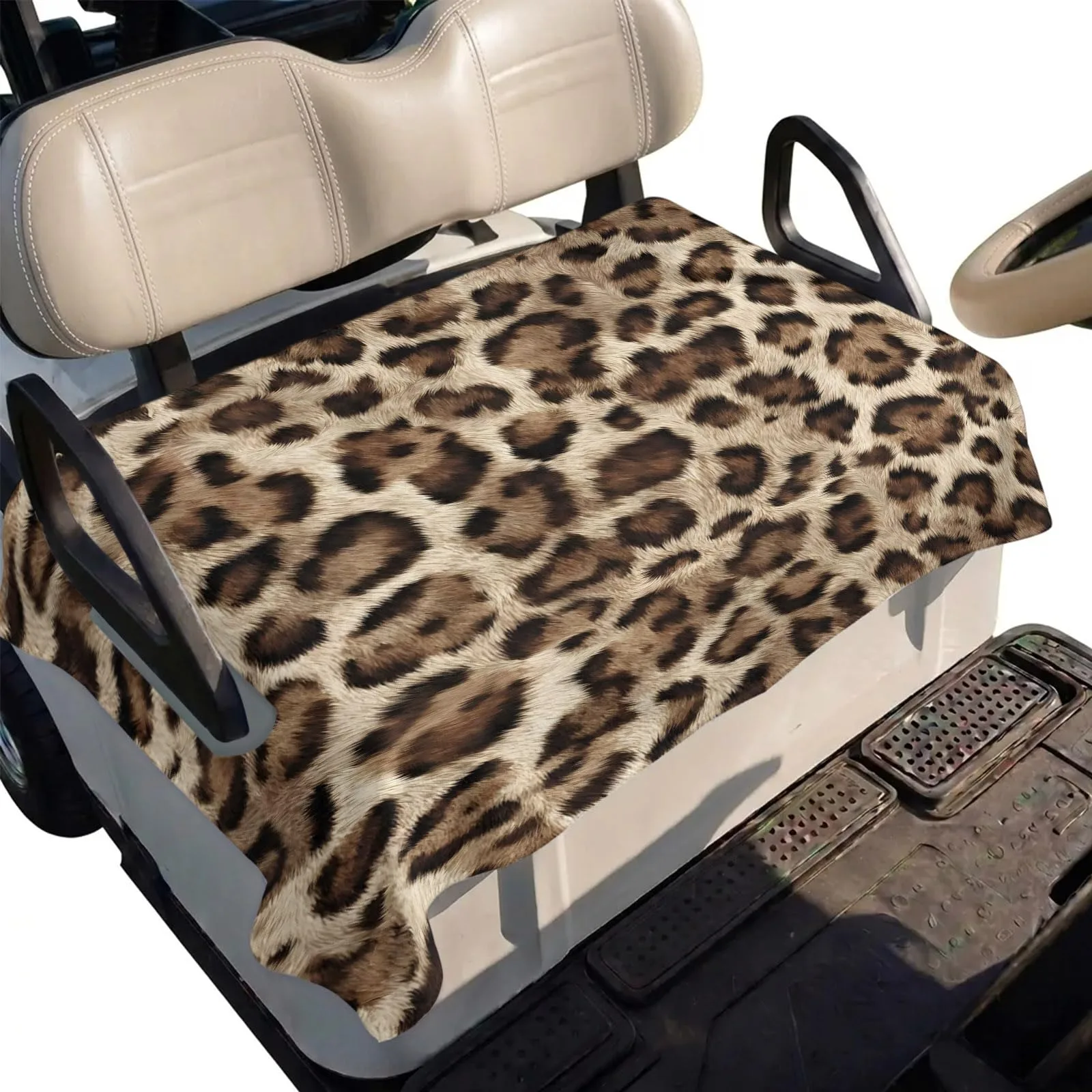 DecorLovee Leopard Golf Cart Seat Cover, 51 x 31 Inch