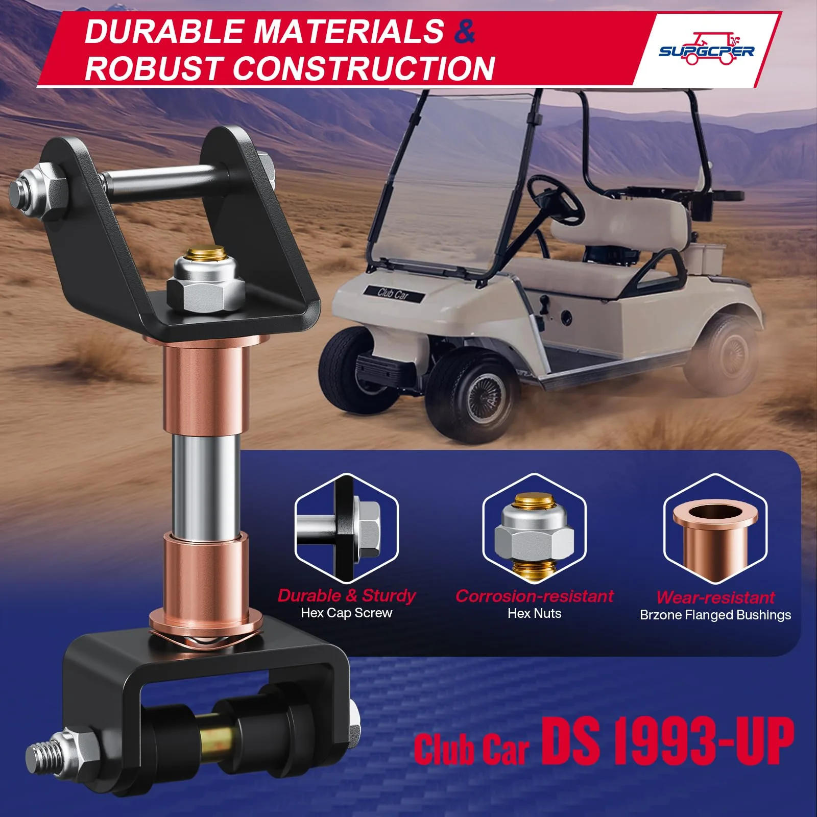 SUPGCPER Club Car DS Front and Rear Bushing Kit image 2