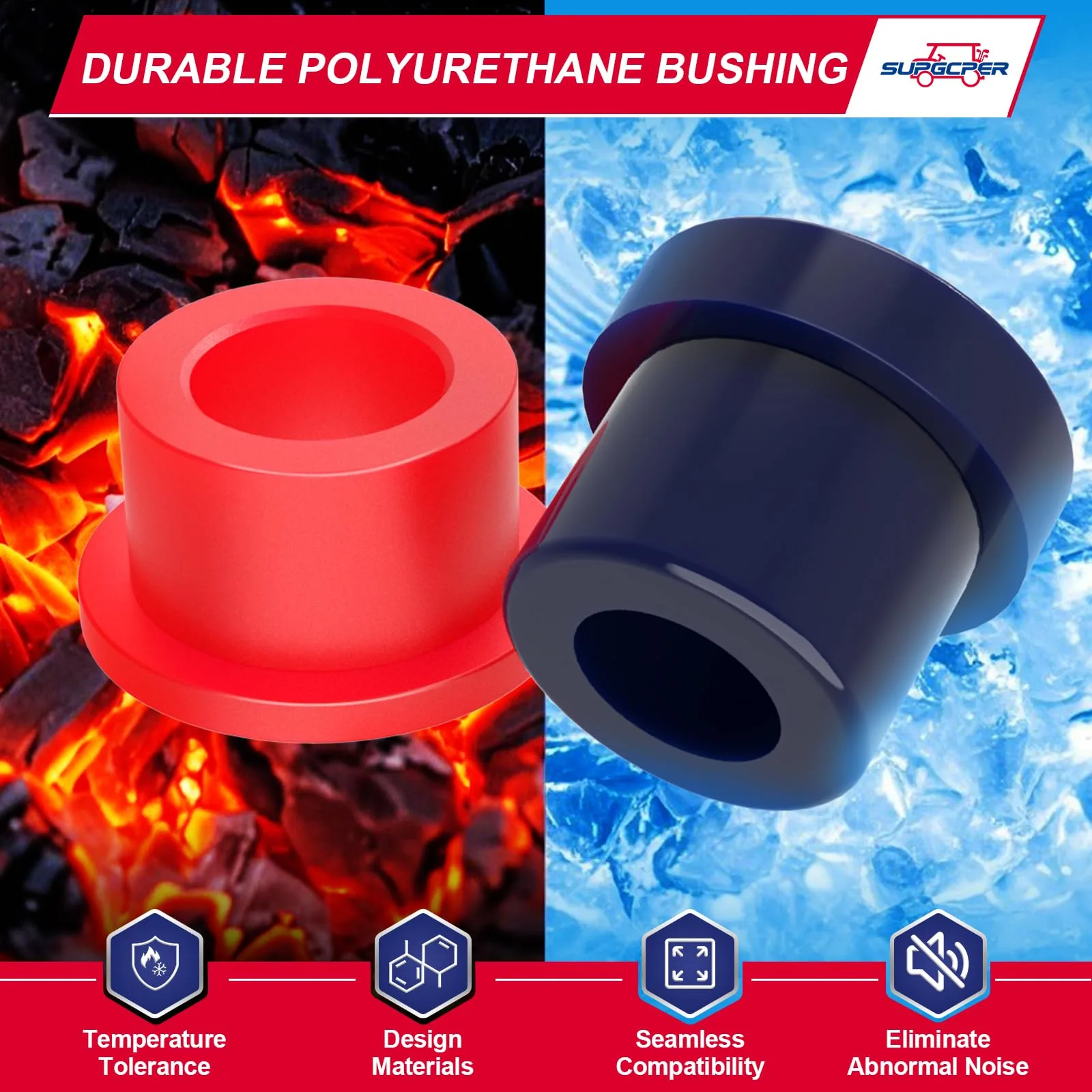 SUPGCPER Club Car DS Front and Rear Bushing Kit image 3