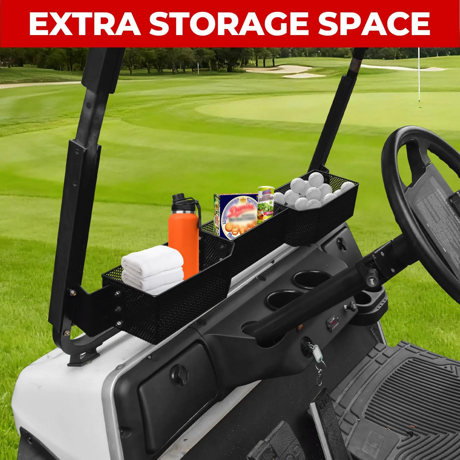 XUTVOTOR Inner Front Storage Basket for E-Z-GO RXV 2008+ – 1.TJCP.20.0003 image 3