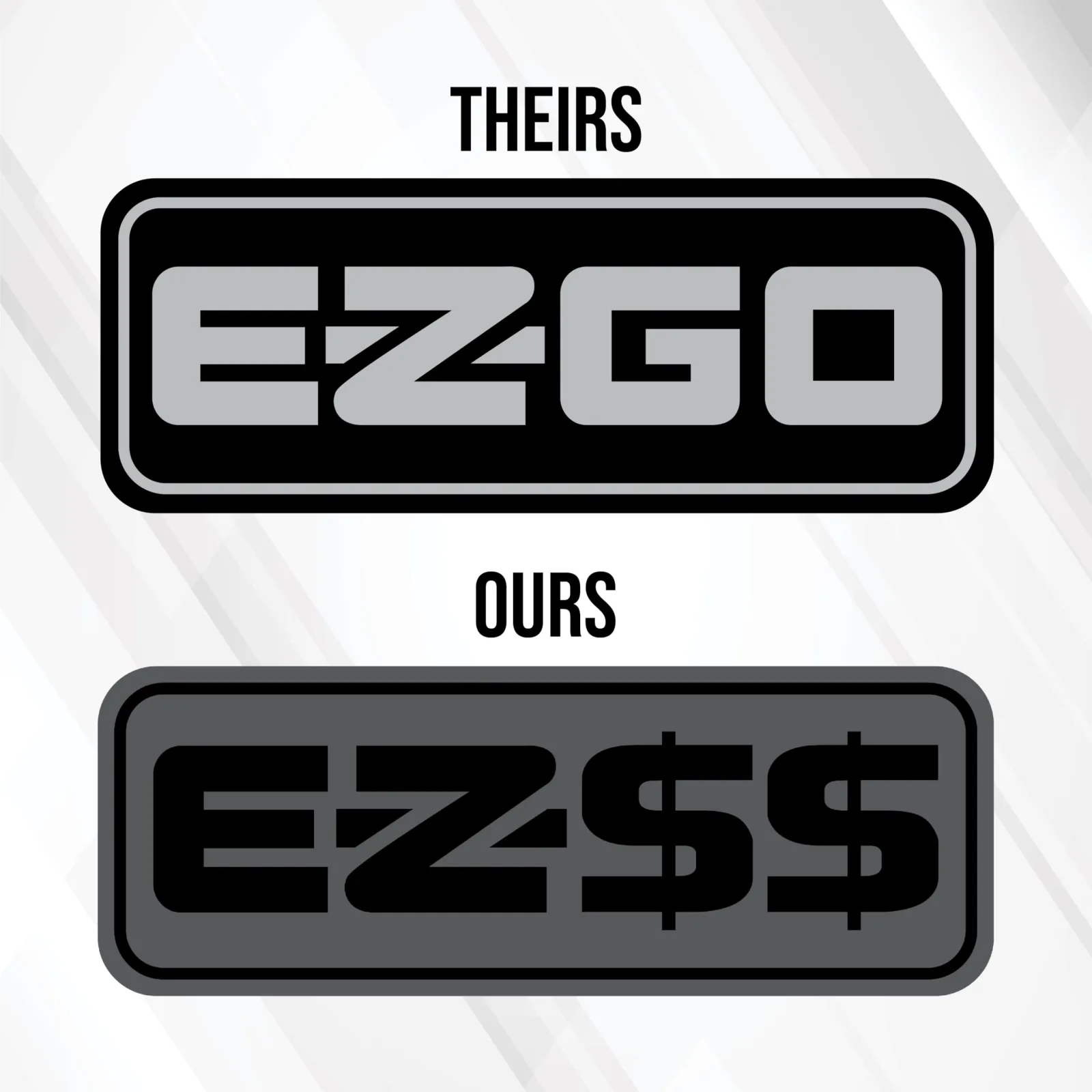 Gimme Golf USA E-Z-GO RXV Front Name Plate image 2