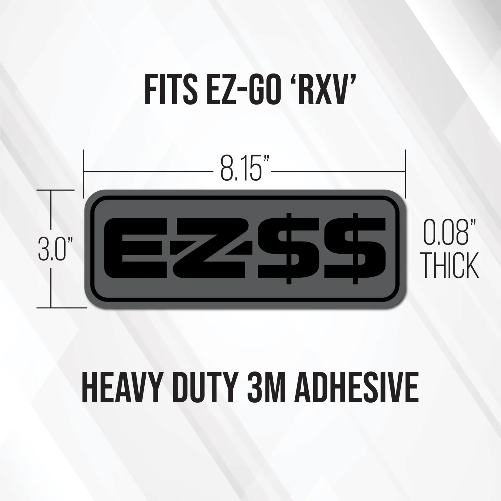 Gimme Golf USA E-Z-GO RXV Front Name Plate image 4