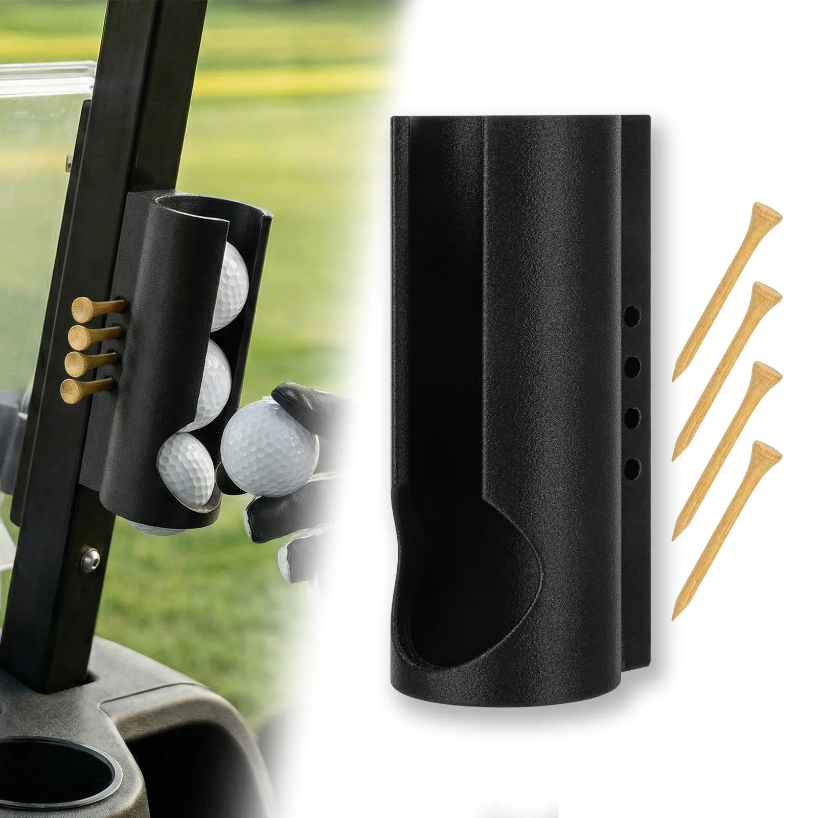 3-in-1 Magnetic Golf Cart Ball and Tee Holder