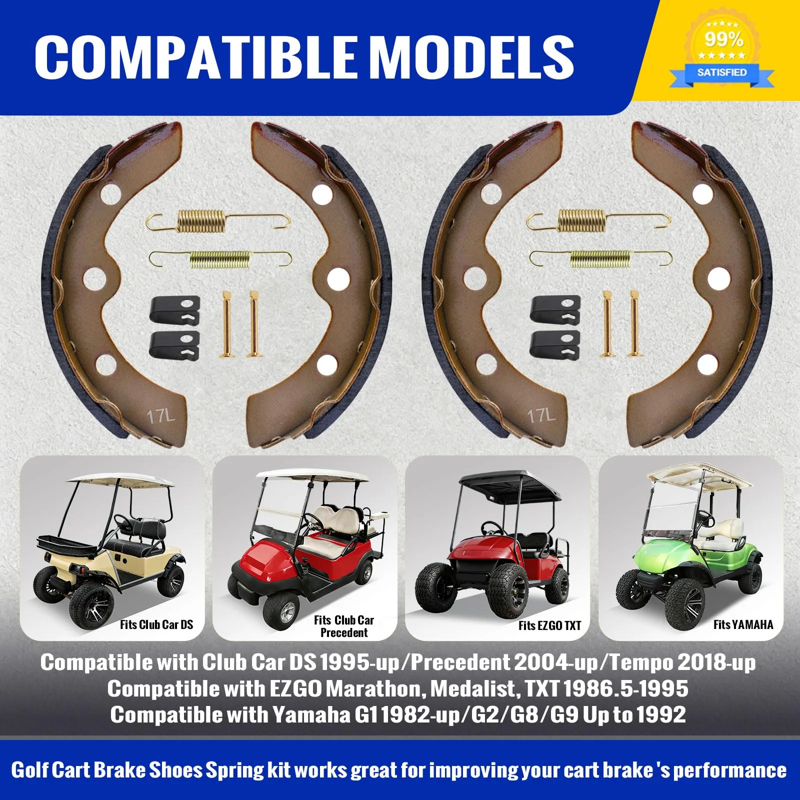 Roykaw Brake Shoes & Springs Kit – 1018232-01 / 1018163-01 image 4