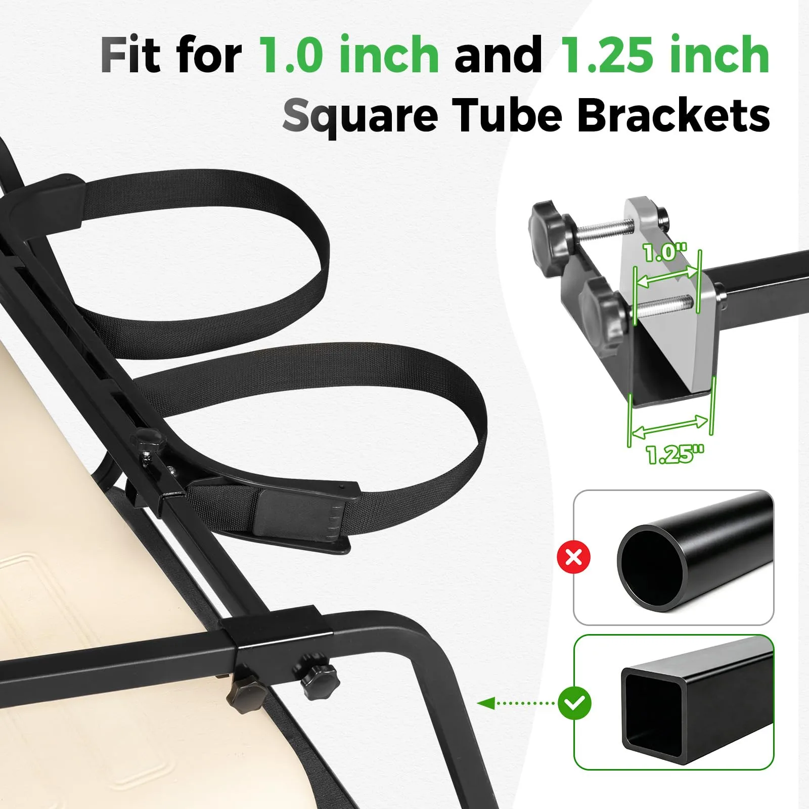 Tecoom TCGC08 Adjustable Golf Cart Bag Holder Bracket image 3