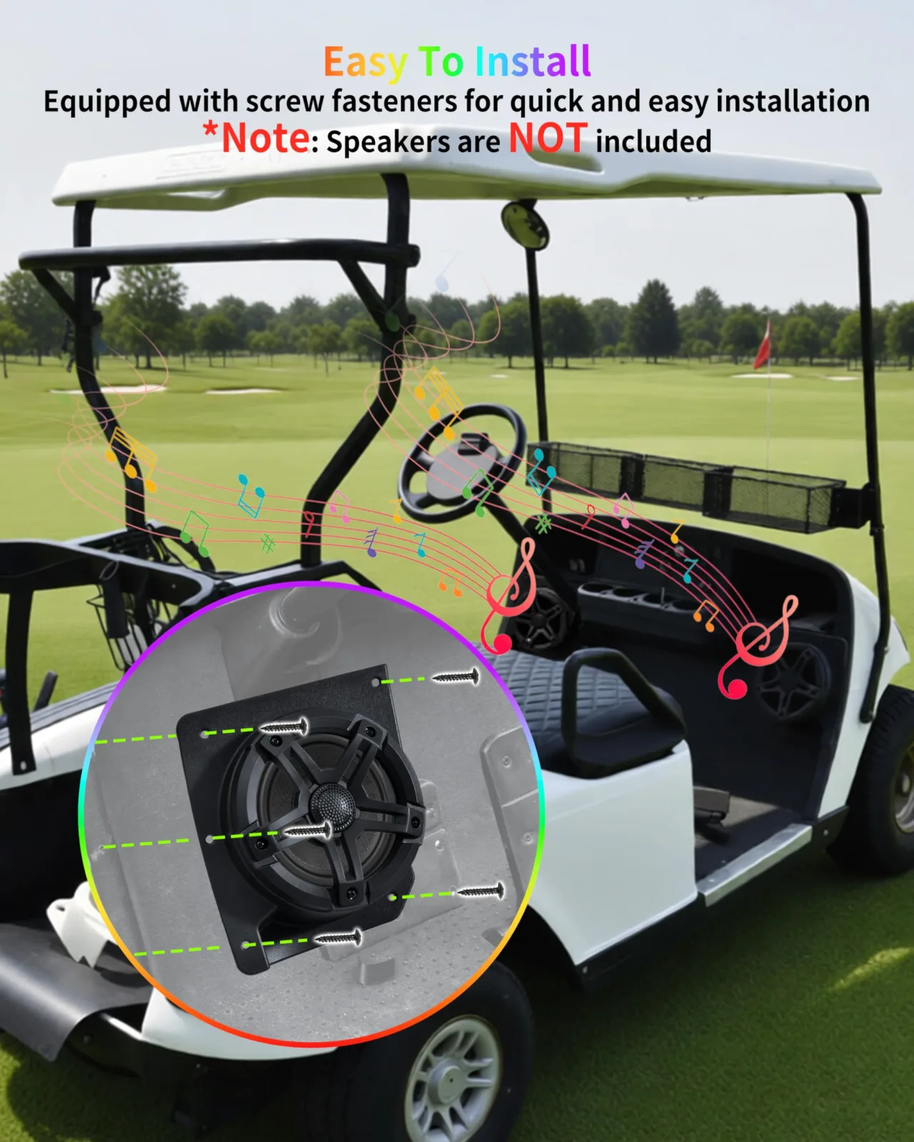 LDETXY 6.5-Inch Speaker Pods for E-Z-GO TXT image 4