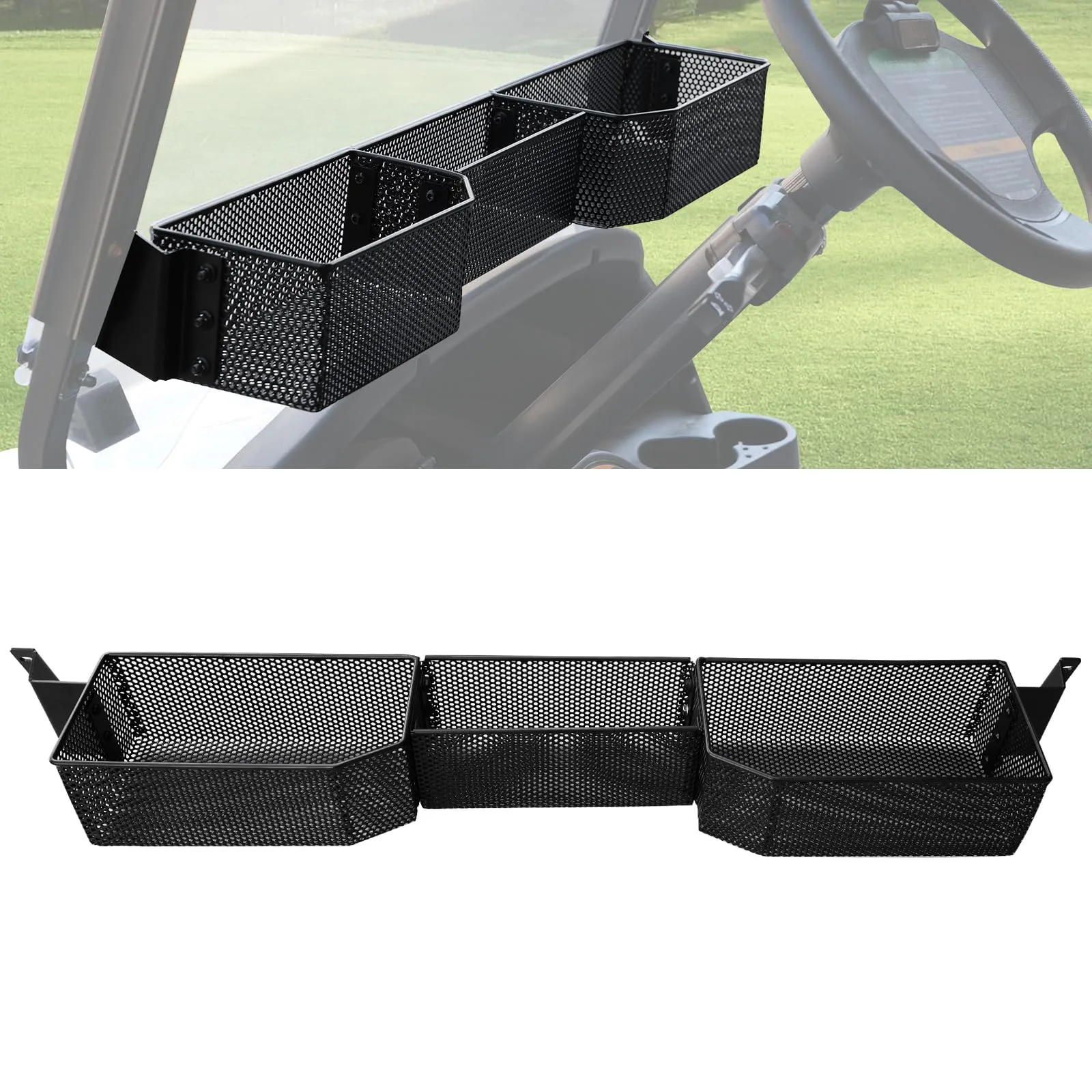 LUXEMOTO Front Inner Storage Basket for Club Car DS (2001+)