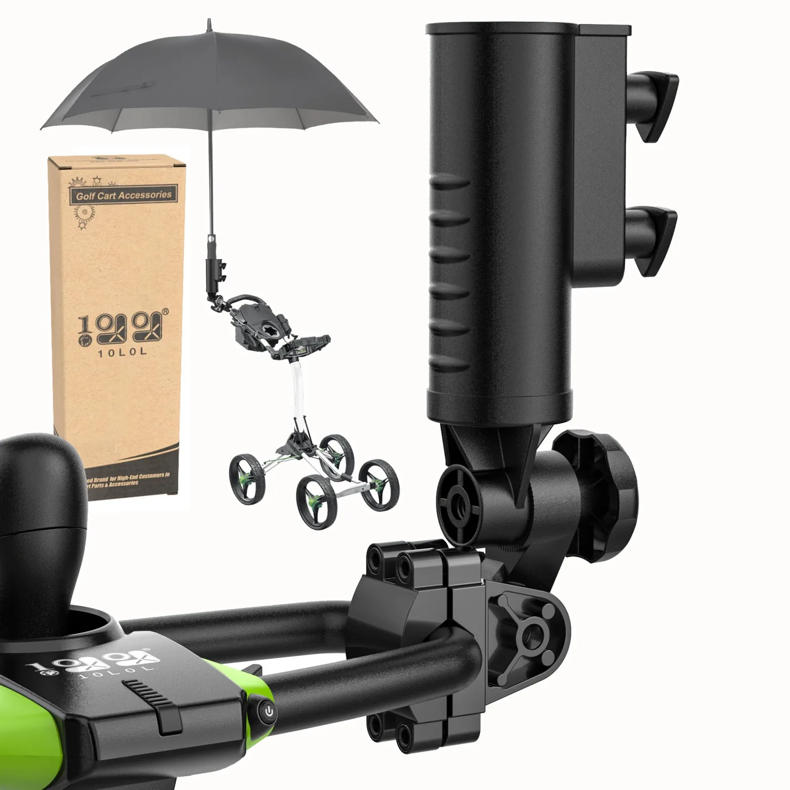 10L0L Adjustable Golf Push Cart Umbrella Holder